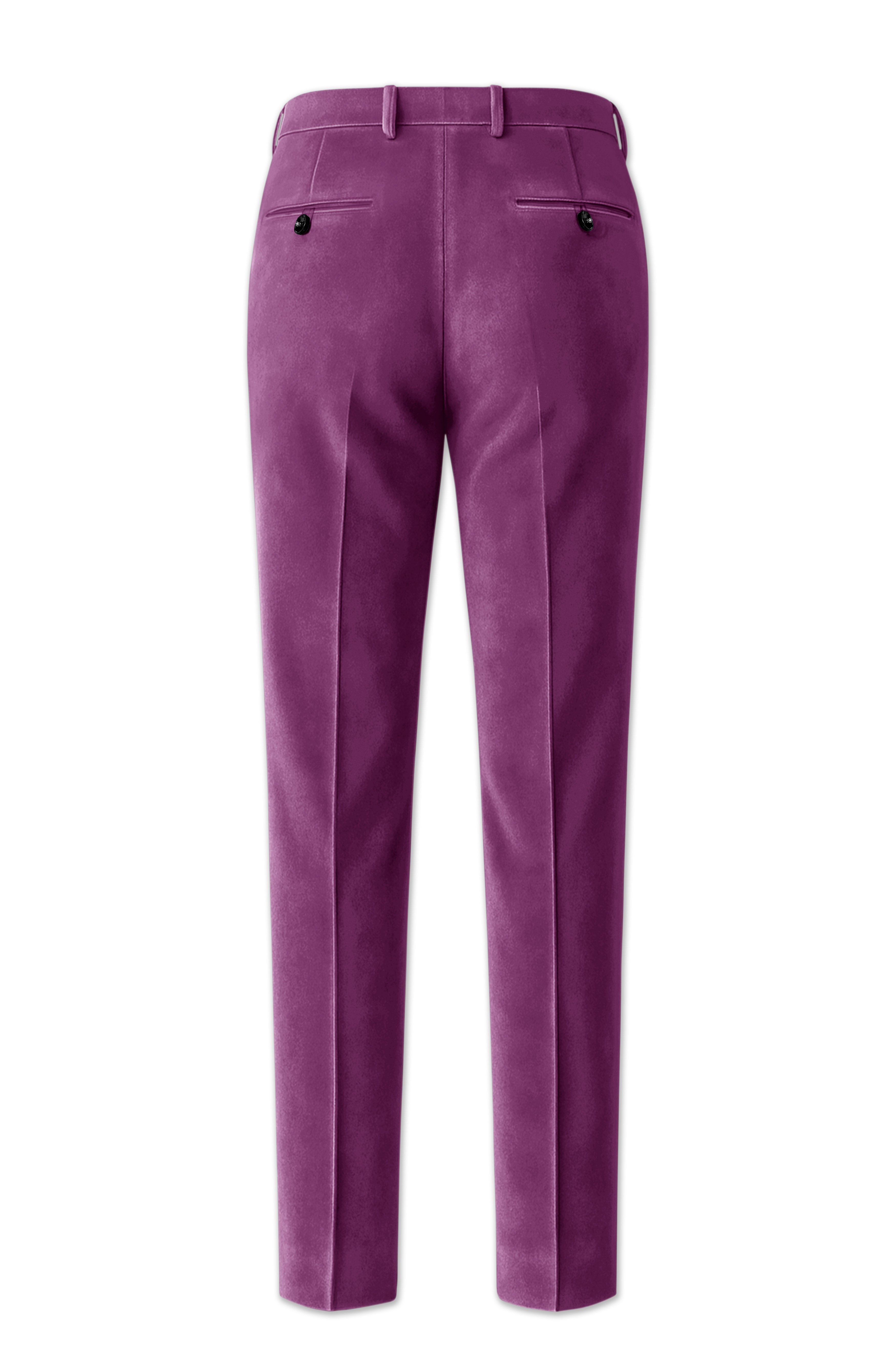 Imperial-Cannon Purple Velvet Peak Lapel Tuxedo Suit