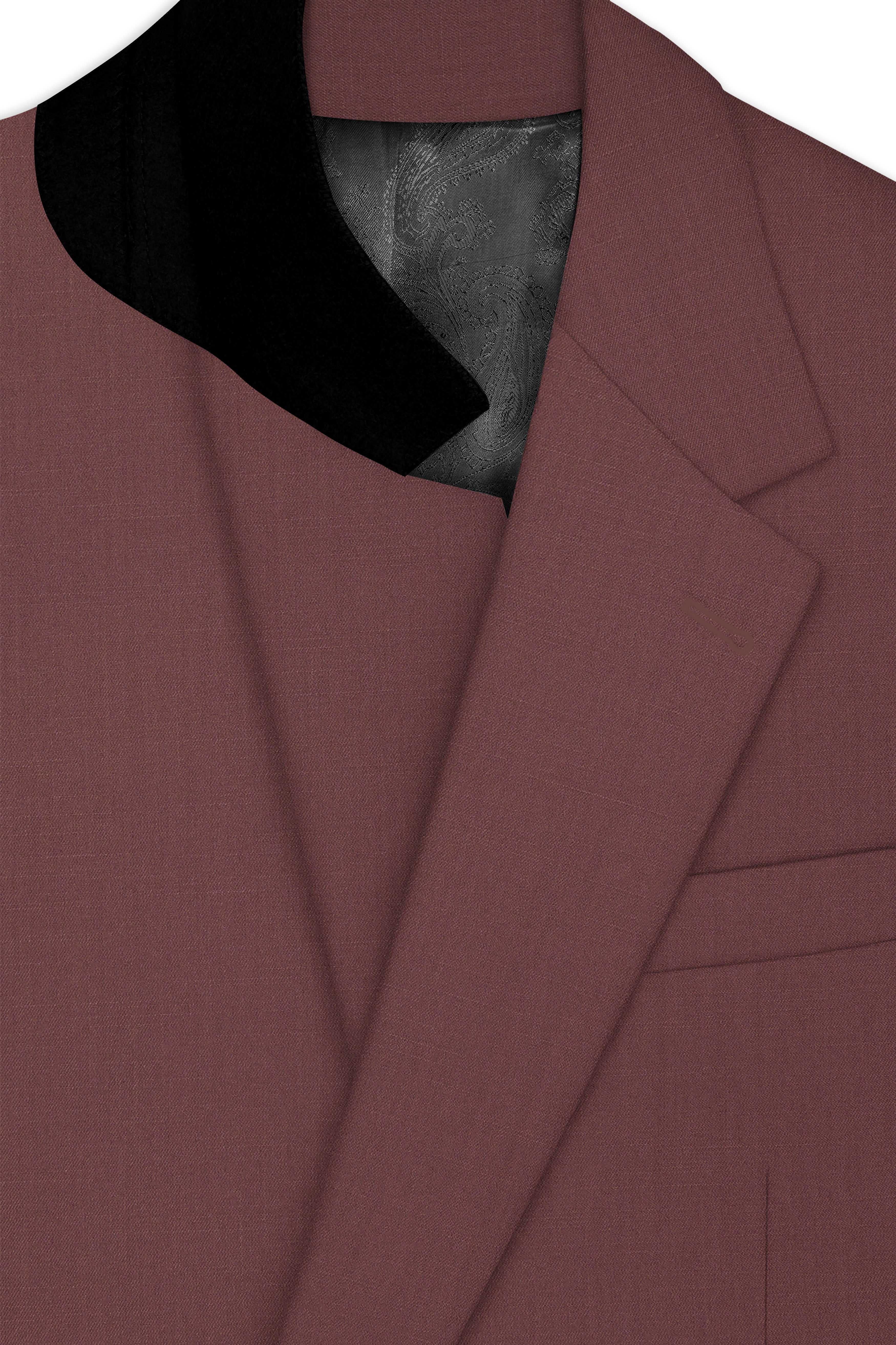 Heritage-Finch Maroon Wool Rich Single Breasted Slight Stretch Suit