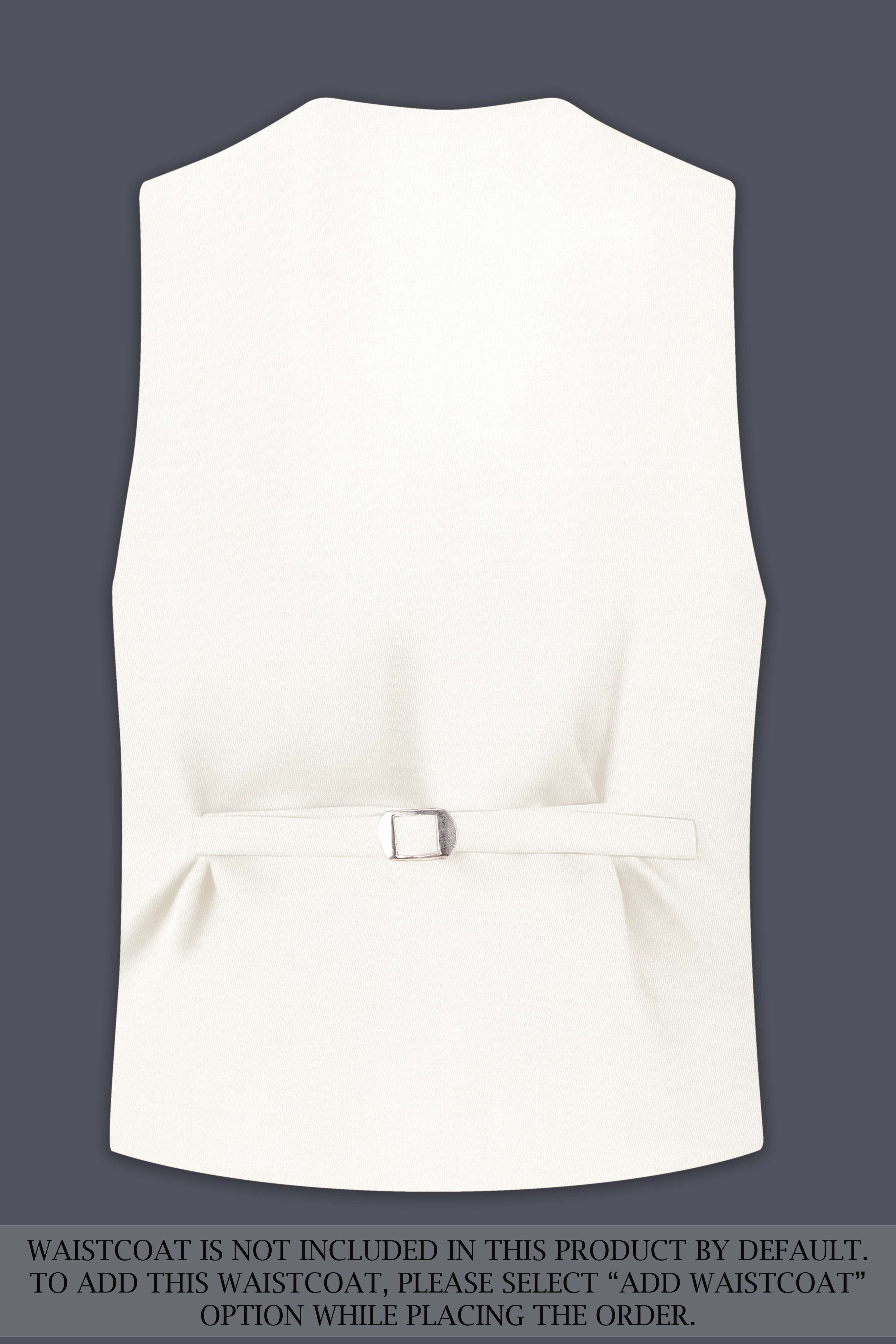 Ivory-Cararra Cream Wool Rich Peak Lapel Tuxedo Slight Stretch Suit