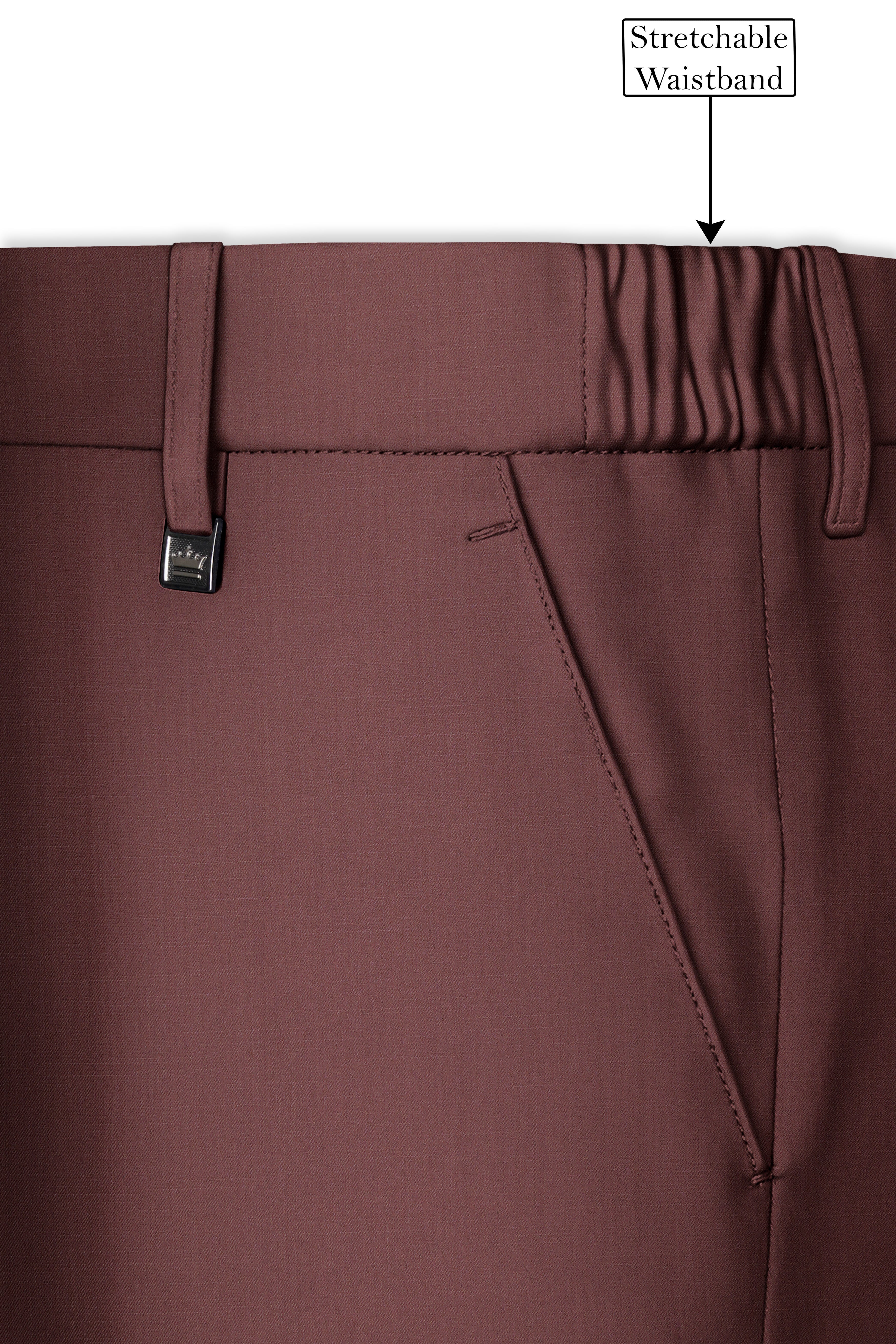 Heritage-Finch Maroon Wool Rich Tuxedo Slight Stretch Suit