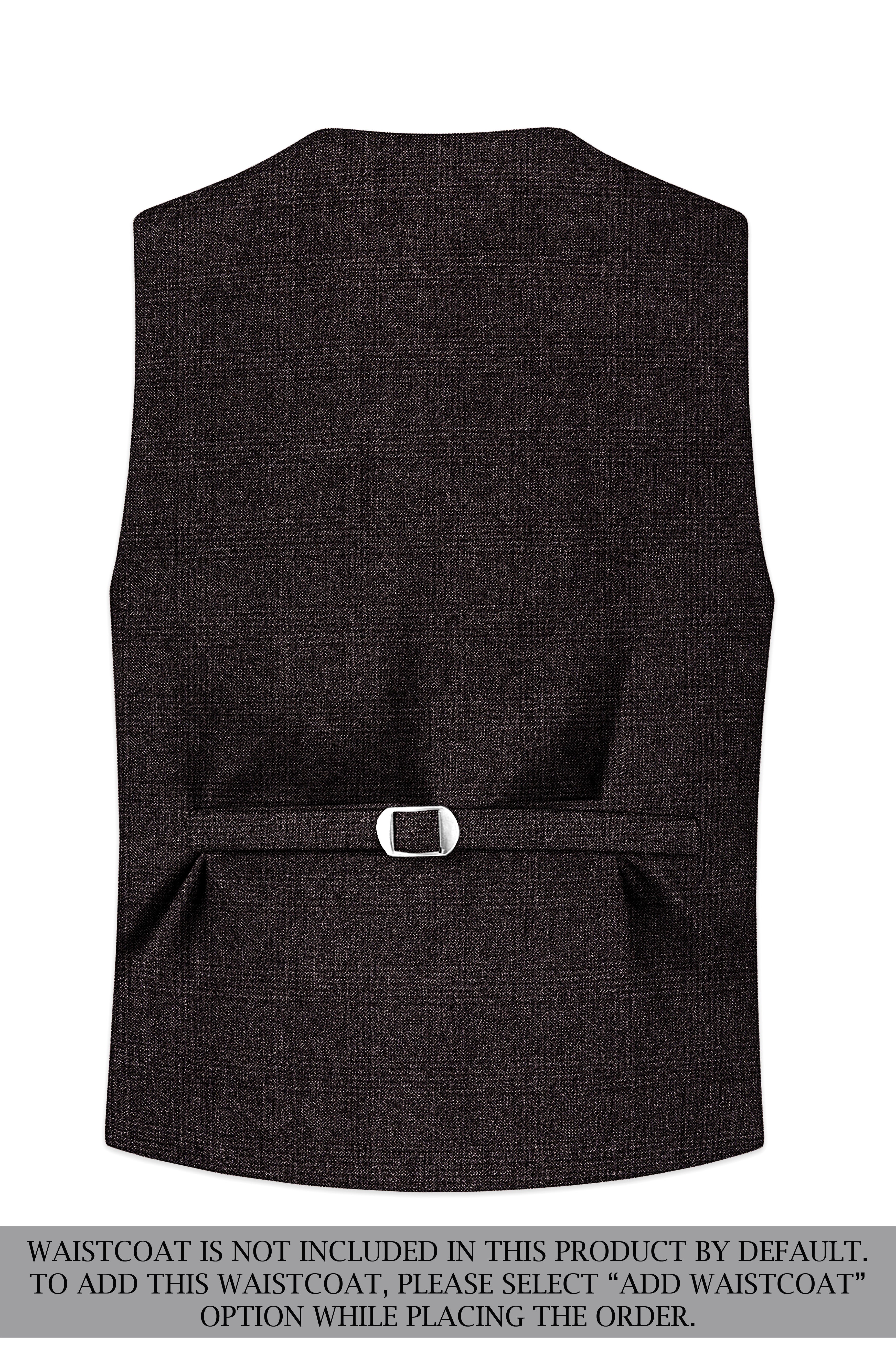 Bruno-Chicago Brown Wales Plaid Tweed Double Breasted Suits