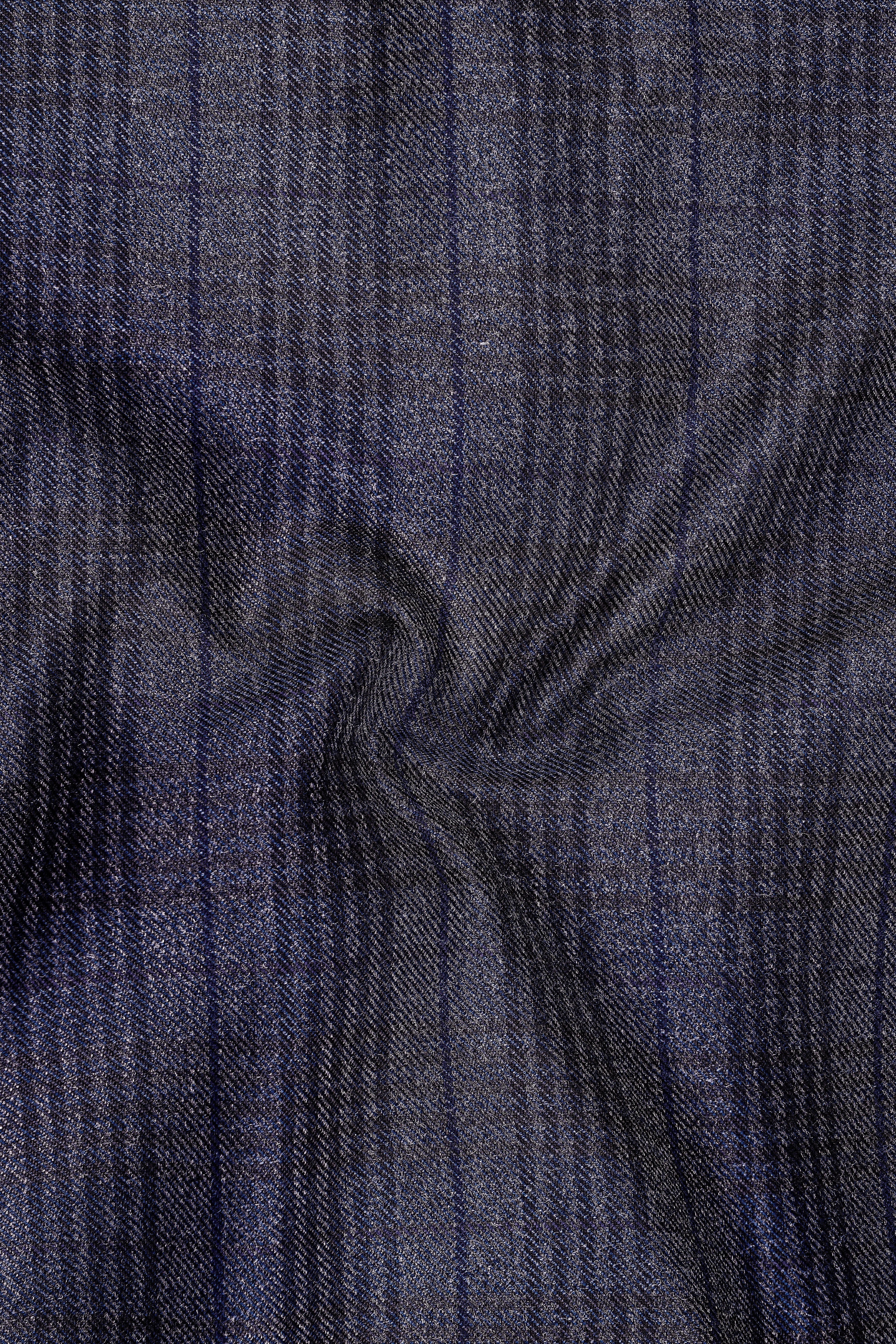 Horizon-Martinique Blue windowpane Tweed Double Breasted Suits
