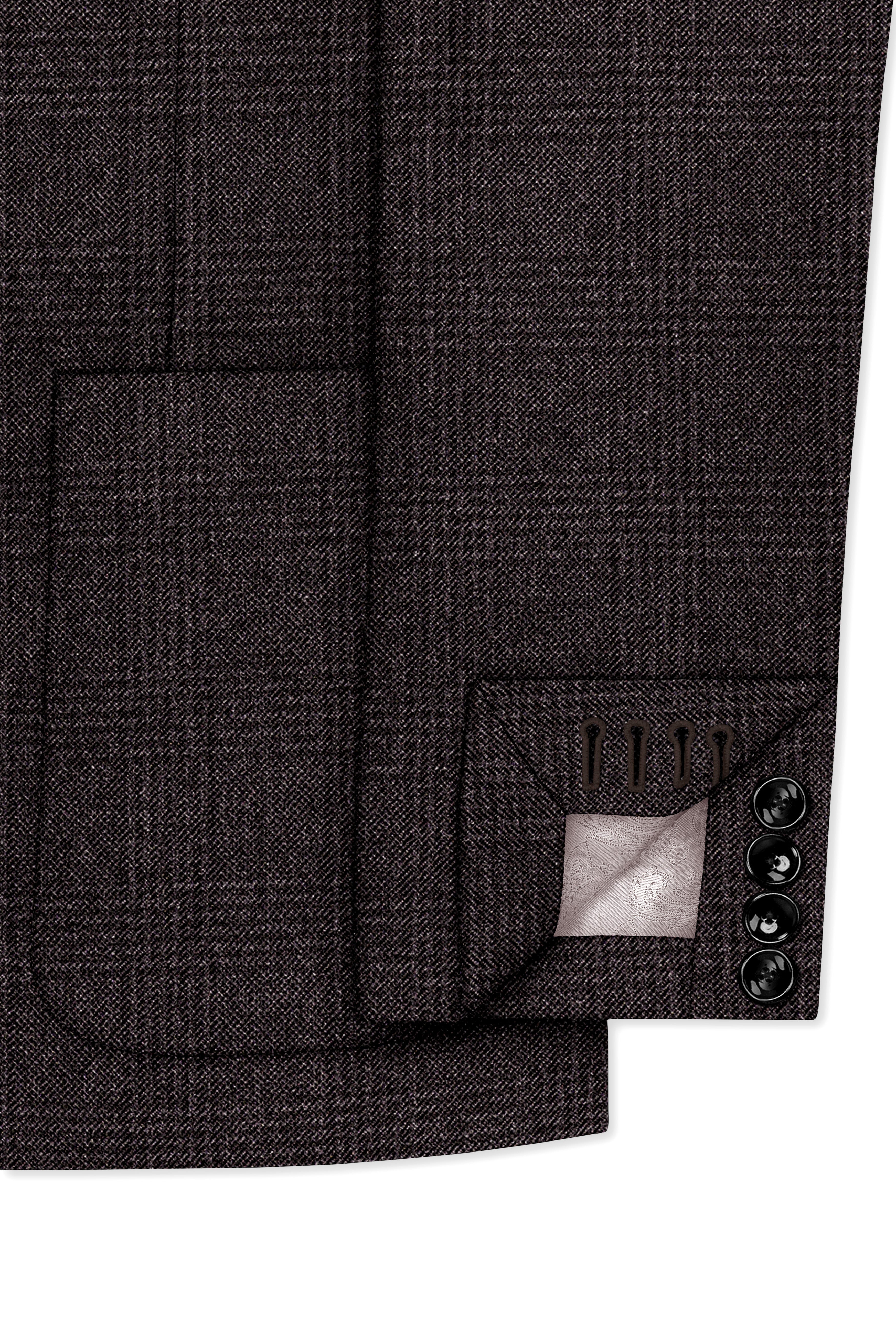 Bruno-Chicago Brown Wales Plaid Tweed Single Breasted Sports Suits