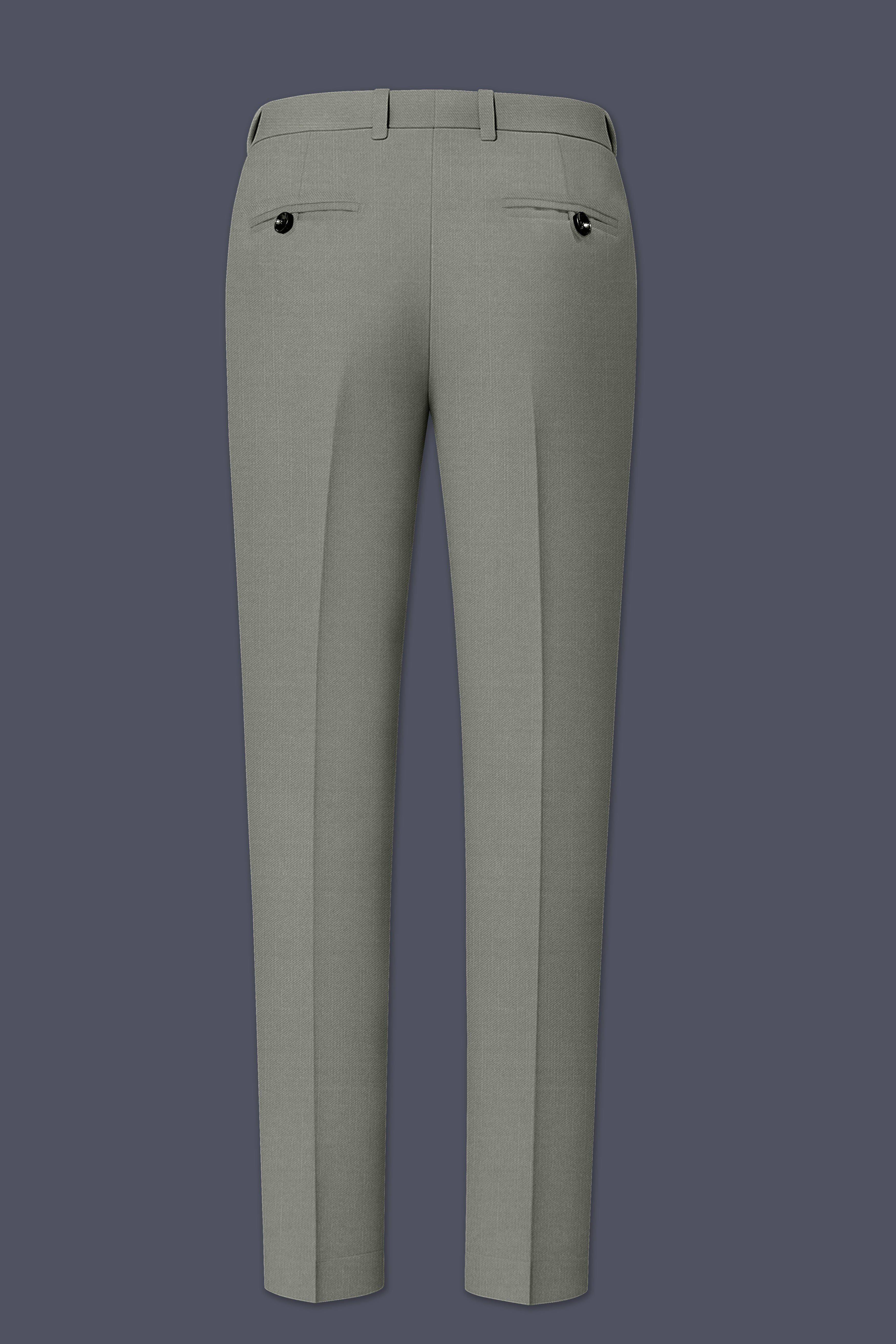 Verdure-Sage Green Wool Rich Single Breasted Slight Stretch Suits