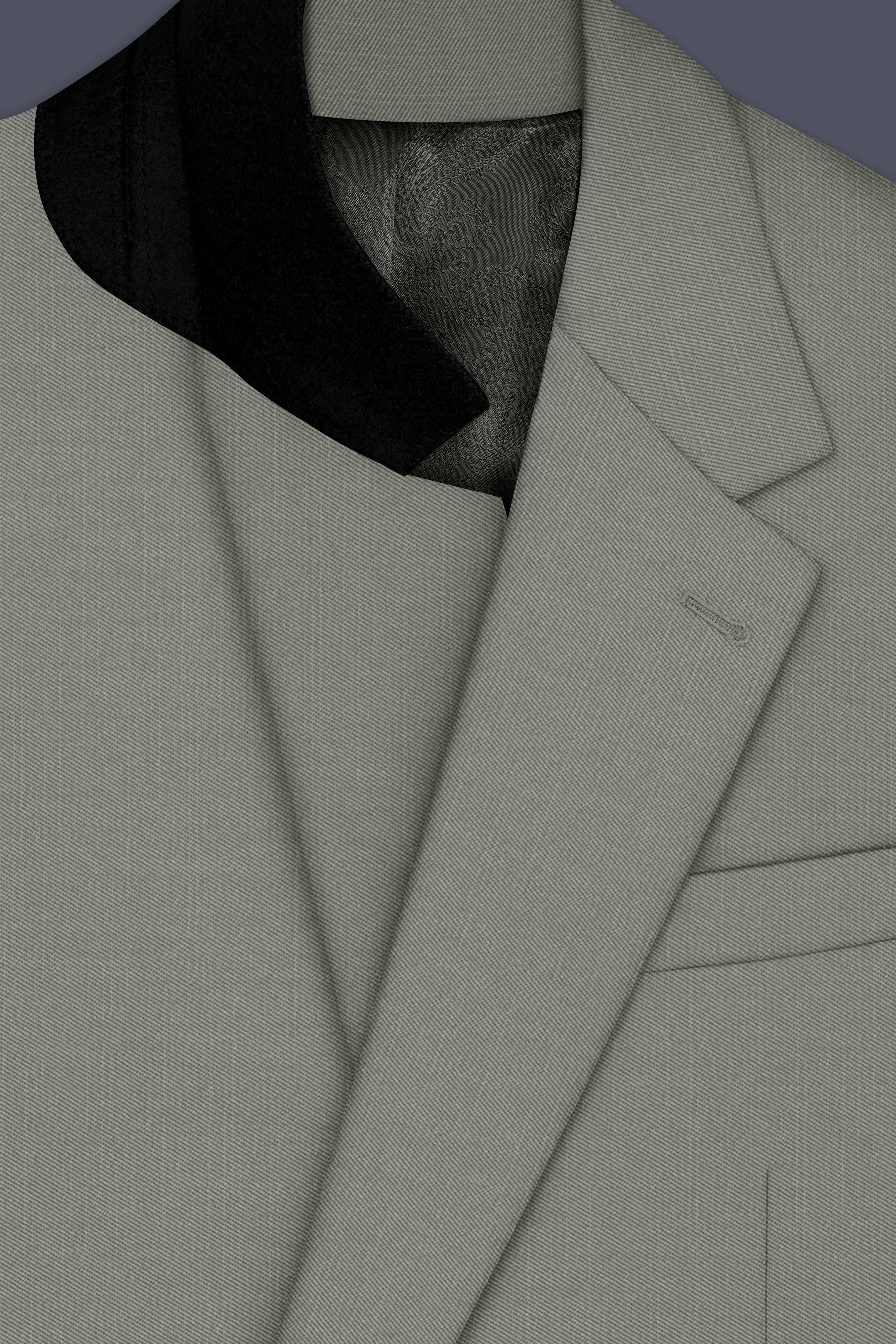 Verdure-Sage Green Wool Rich Single Breasted Slight Stretch Suits