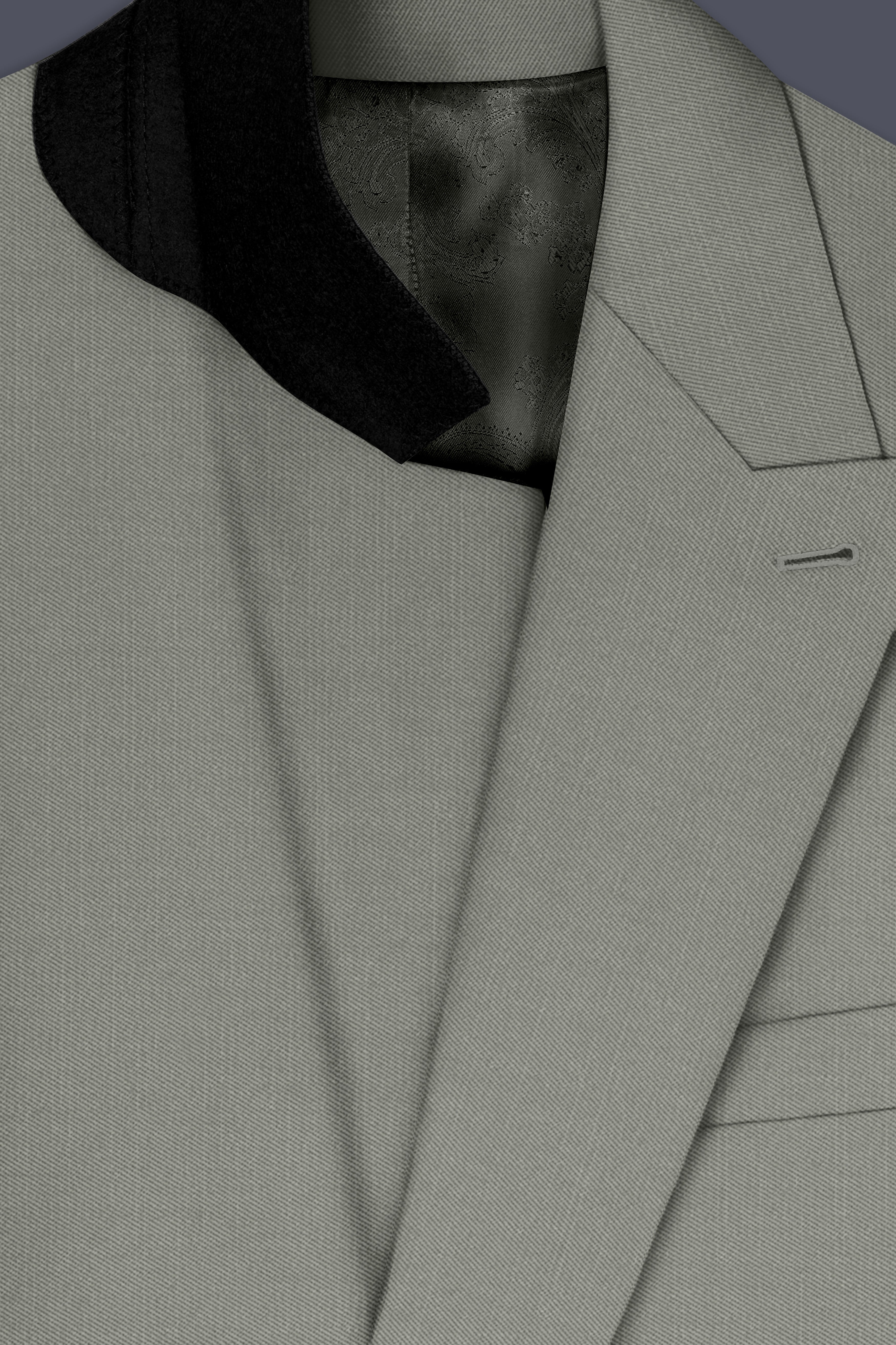 Verdure-Sage Green Wool Rich Double Breasted Slight Stretch Suits