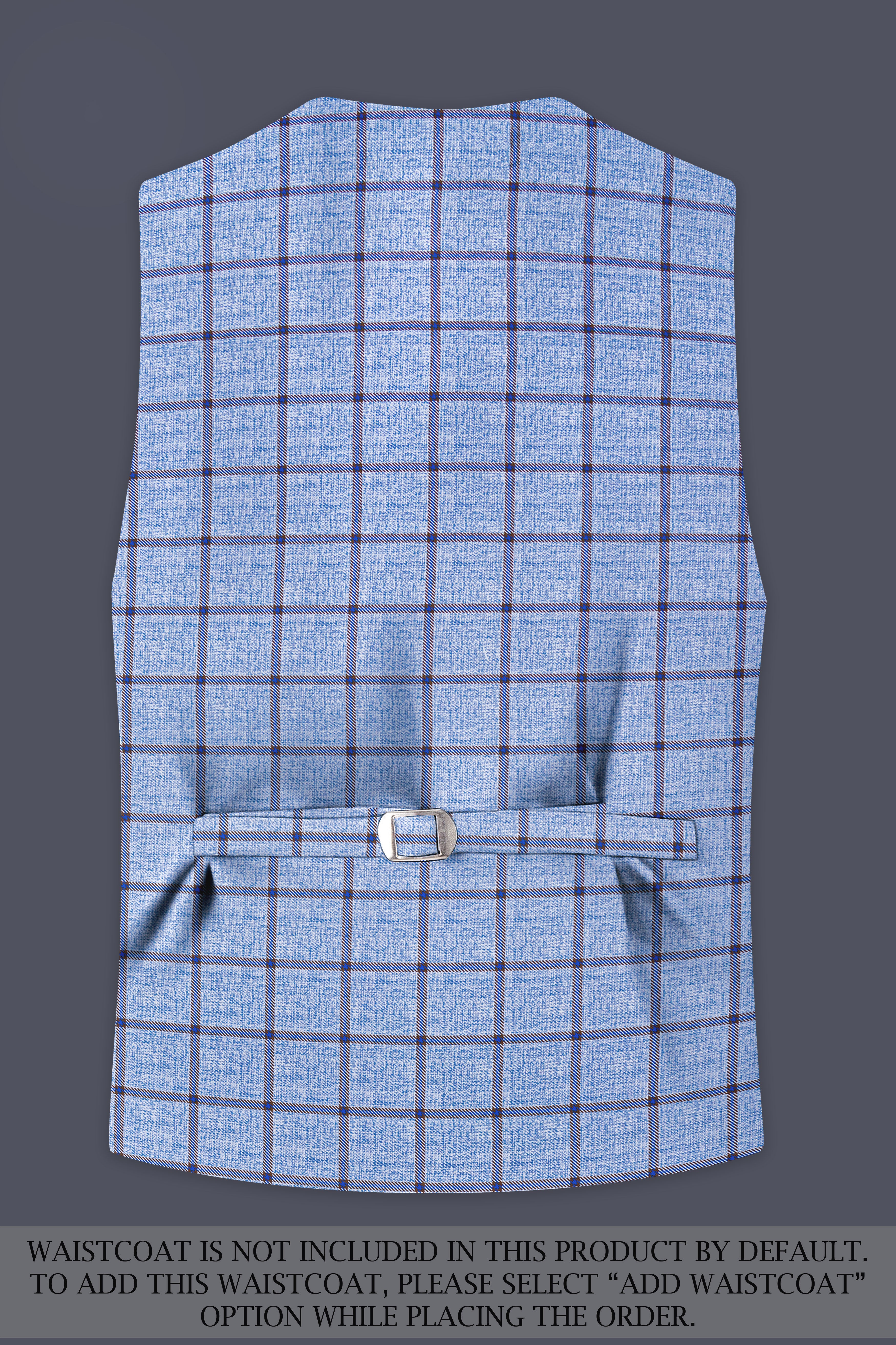 Mistrel-Spun Pearl Blue Windows Wool Rich Single Breasted Suit
