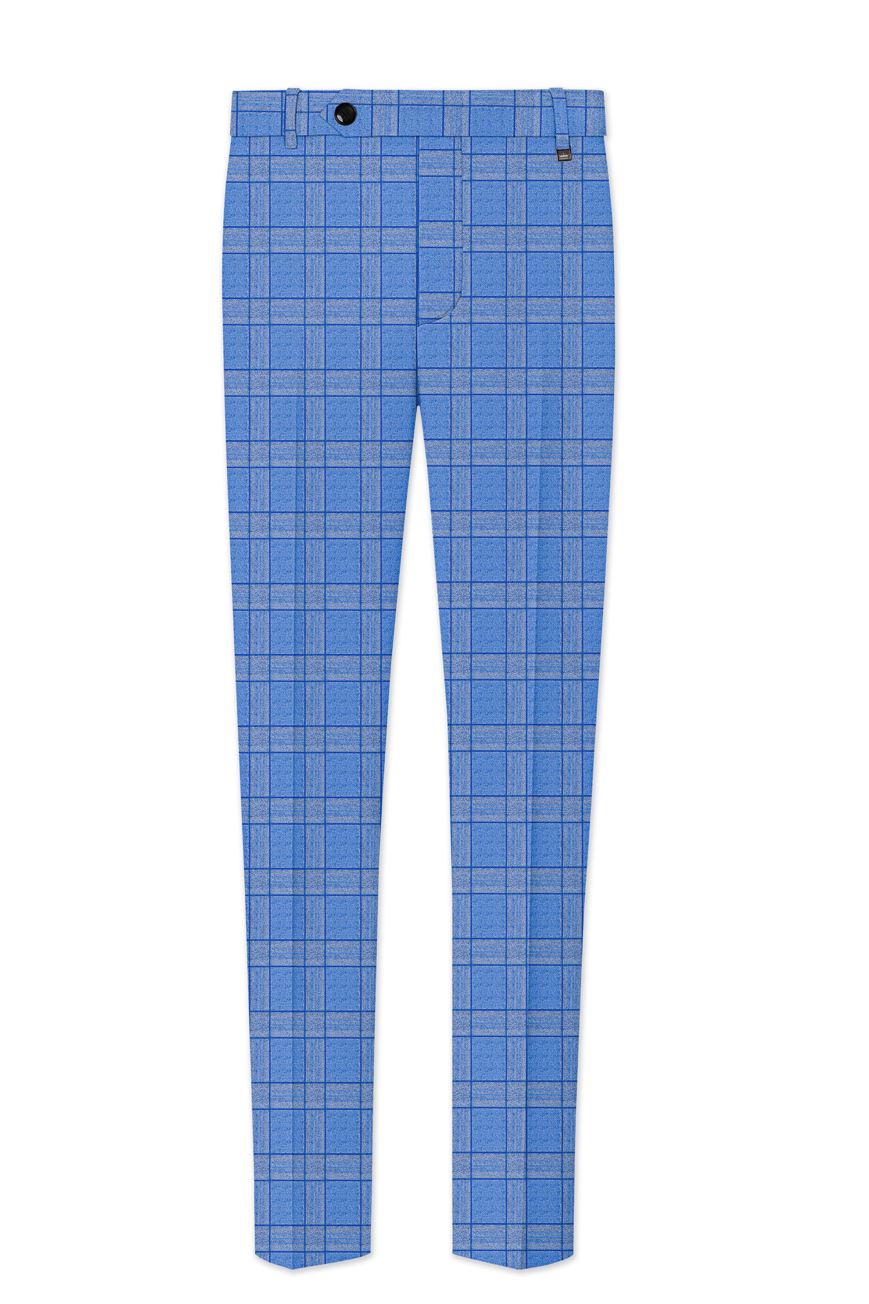 Mariner-Danube Blue Wool Blend Double Breasted Suit