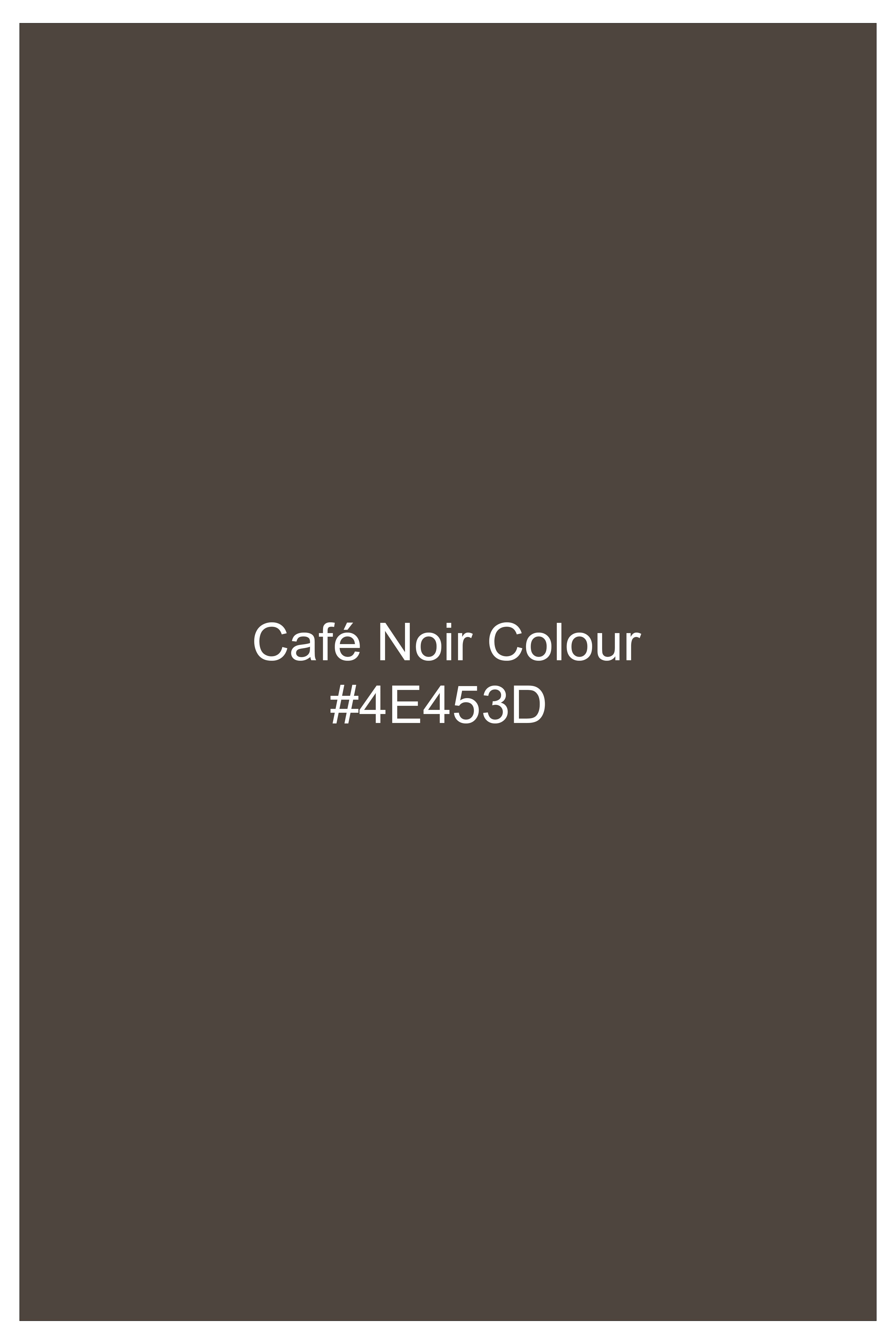 Truffle-Cafe Noir Brown Plaid Wool Rich Double Breasted Suit