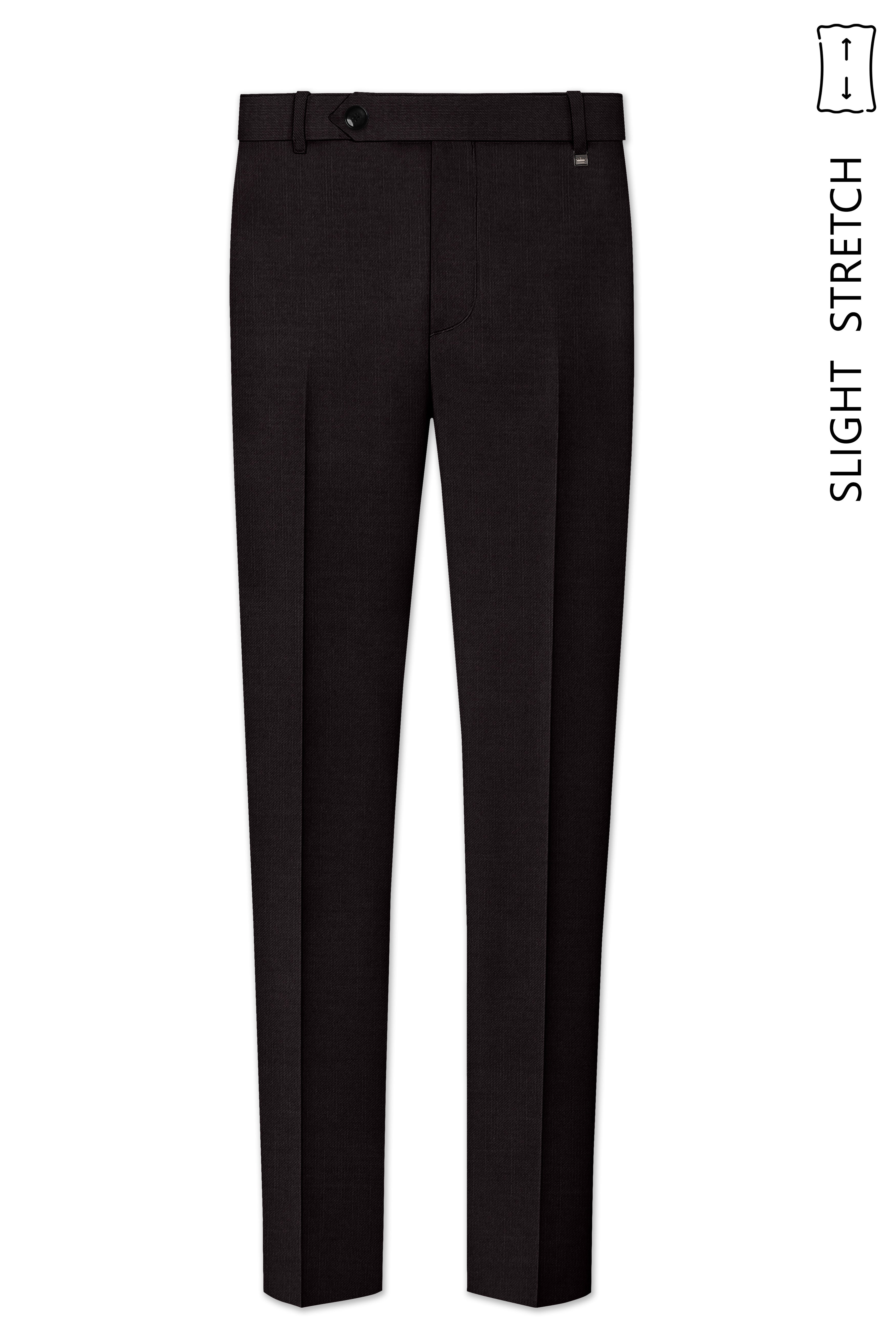Umbero-Eclipse Brown Wool Rich Slight Stretch Single Breasted Suit