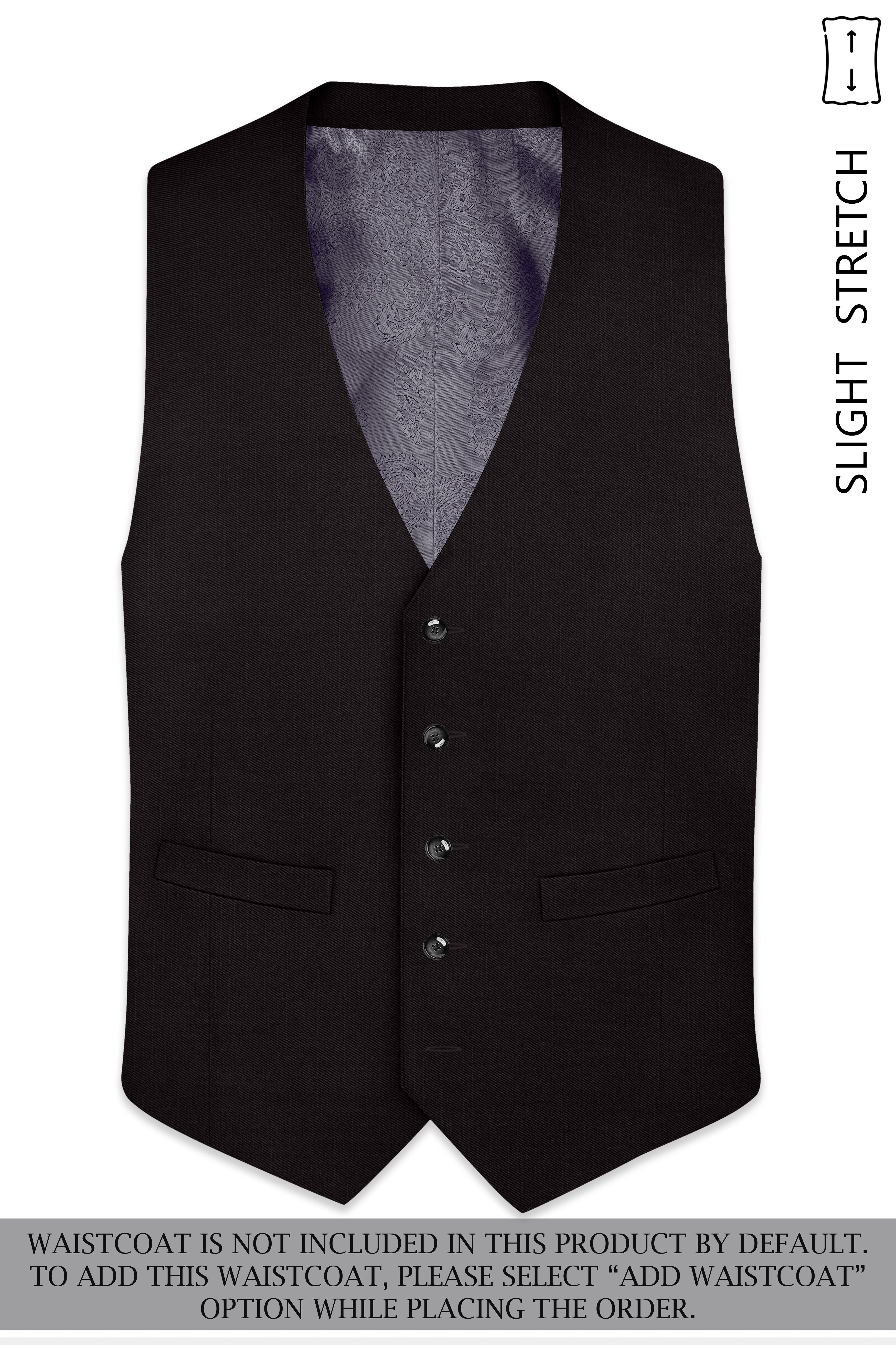 Umbero-Eclipse Brown Wool Rich Slight Stretch Single Breasted Suit