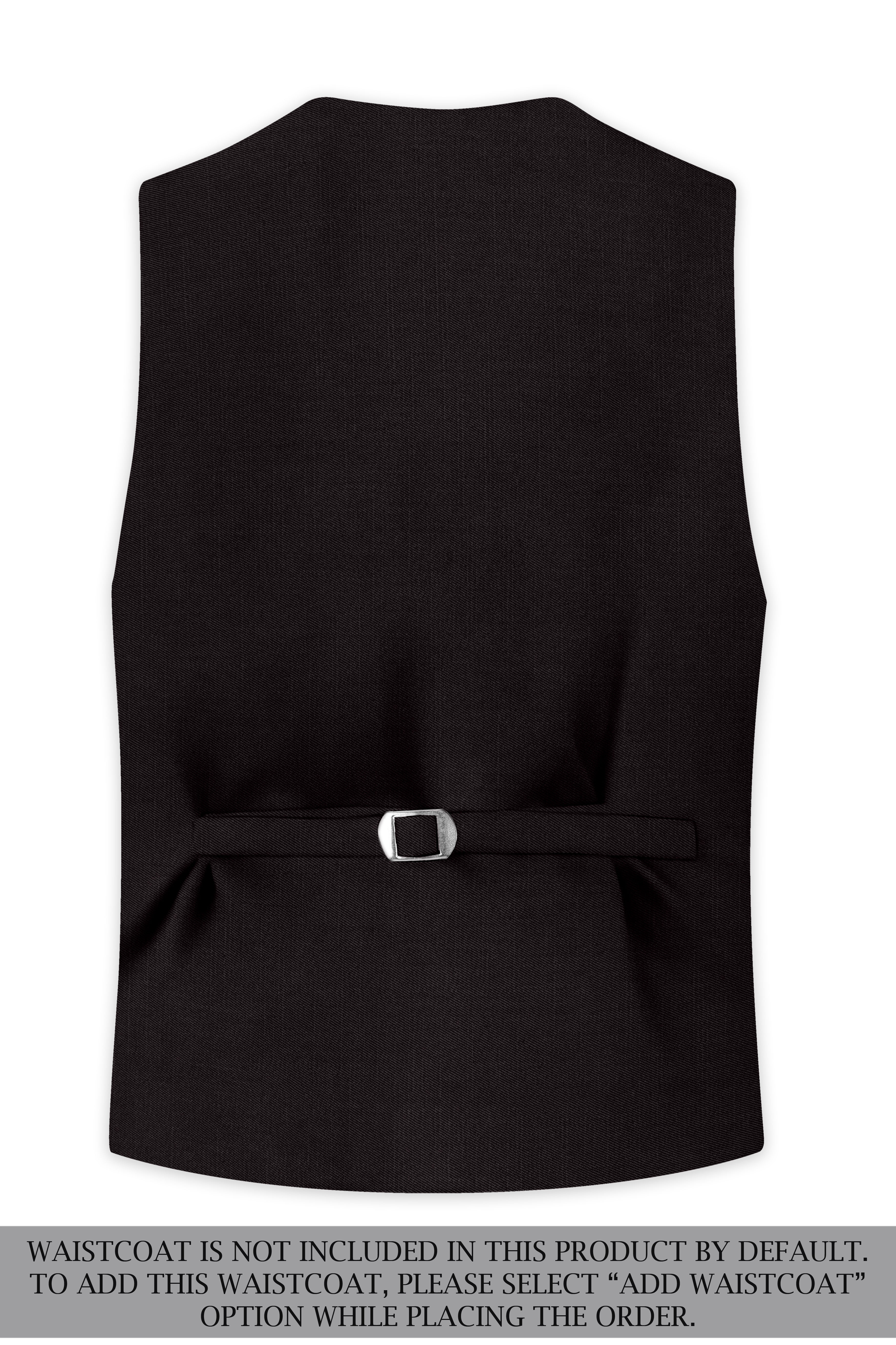 Umbero-Eclipse Brown Wool Rich Slight Stretch Single Breasted Suit