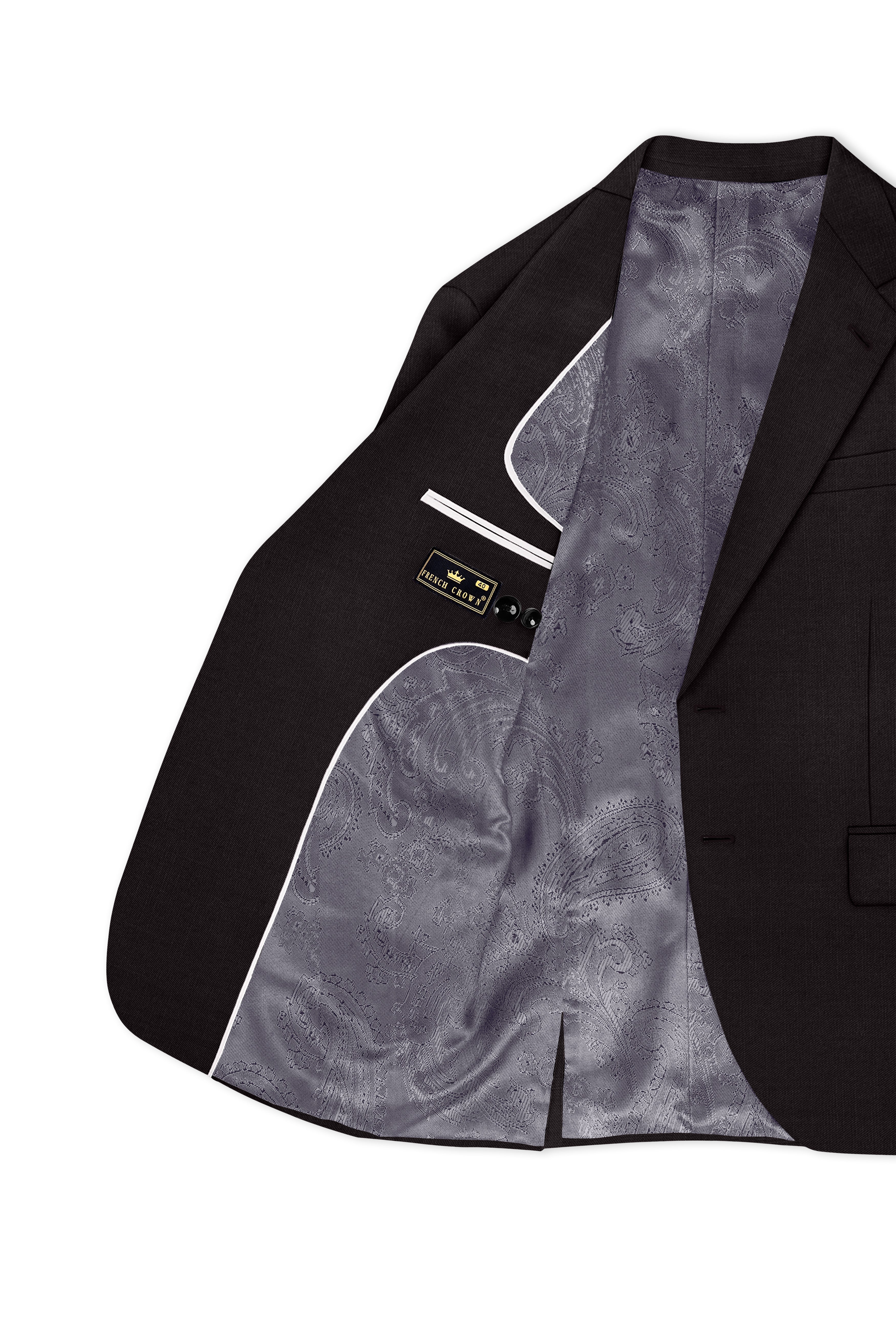 Umbero-Eclipse Brown Wool Rich Slight Stretch Single Breasted Suit
