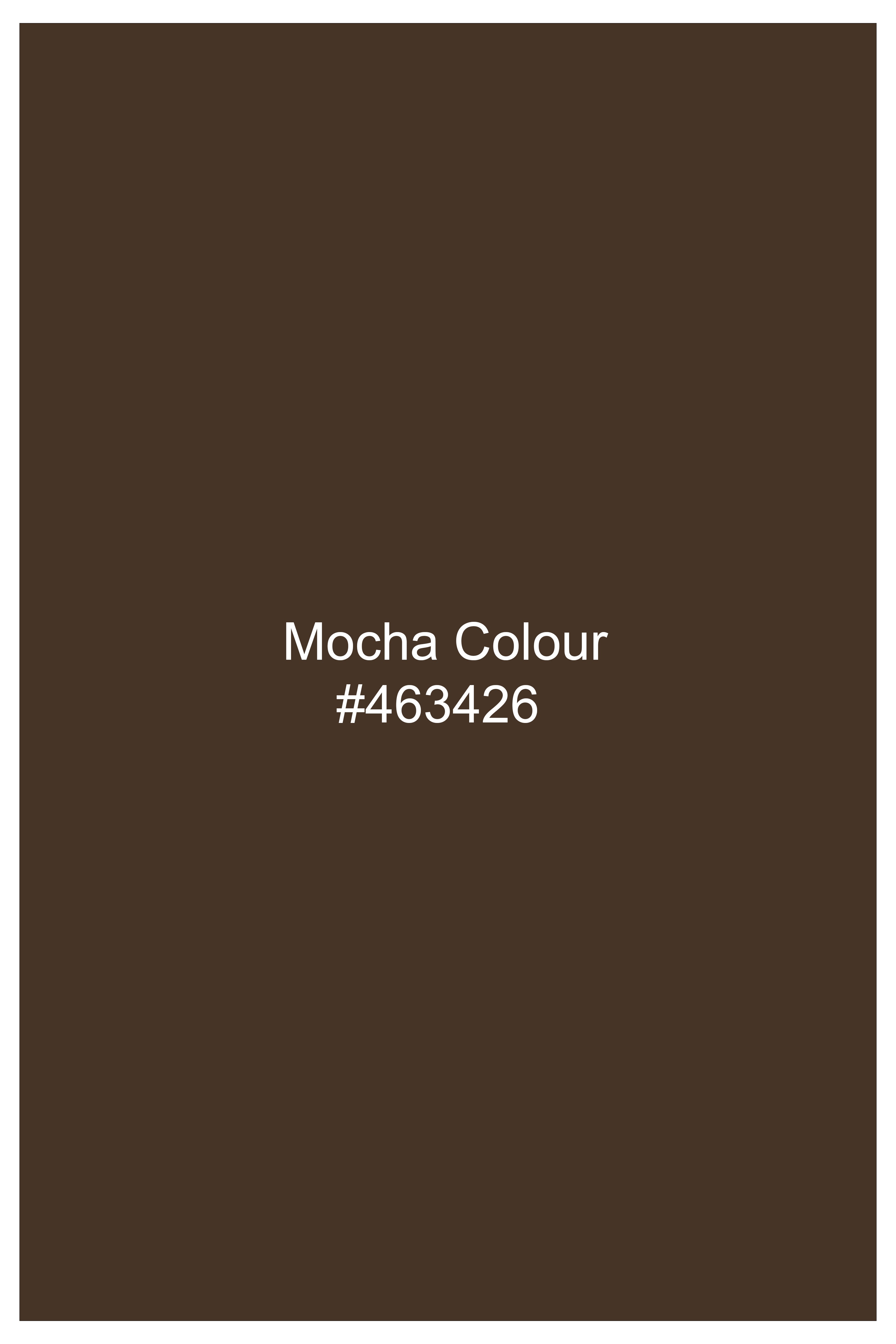 Terrano-Mocha Brown Wool Rich Slight Stretch Single Breasted Suit