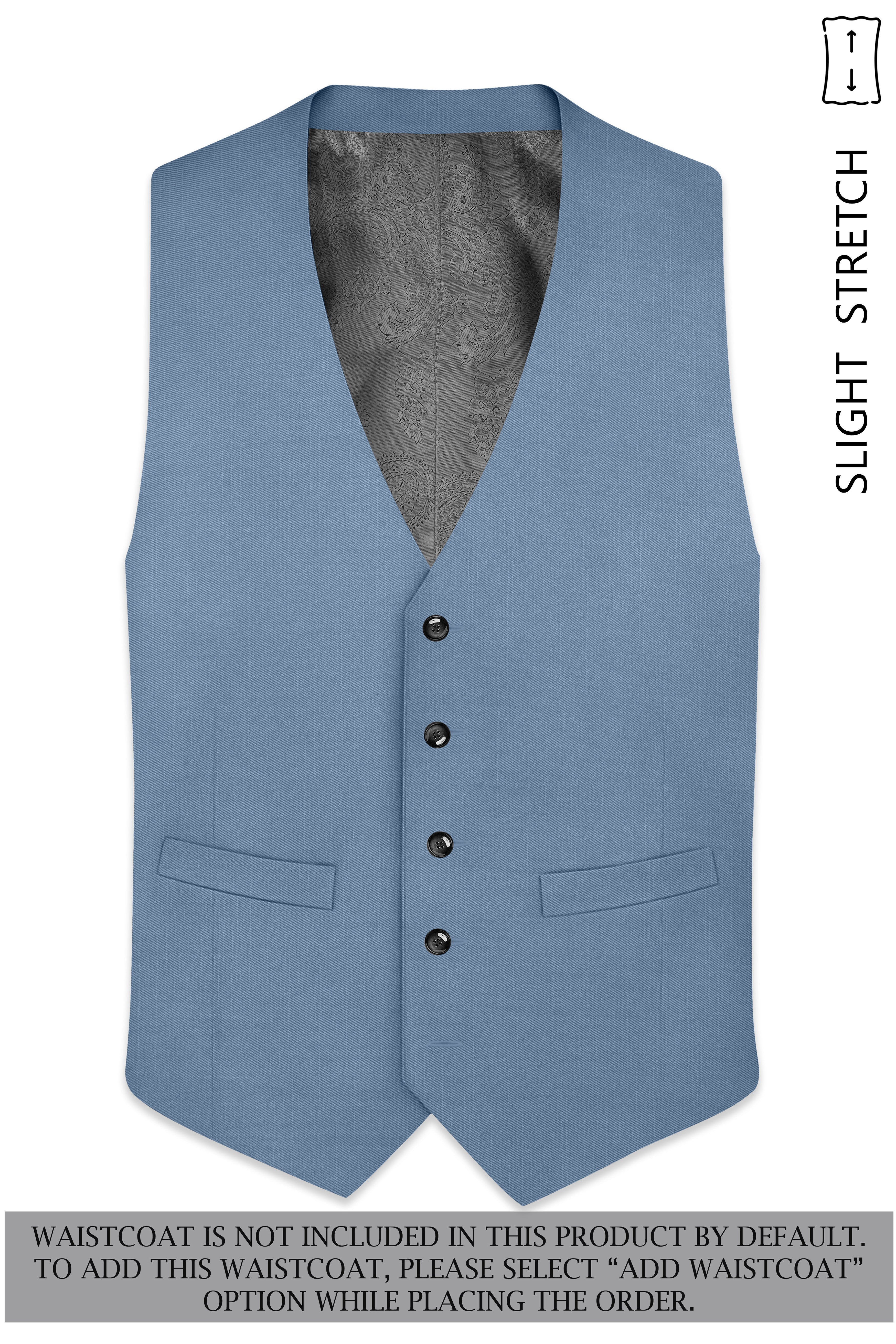 Celestor-Lynch Blue Wool Rich Slight Stretch Single Breasted Suit