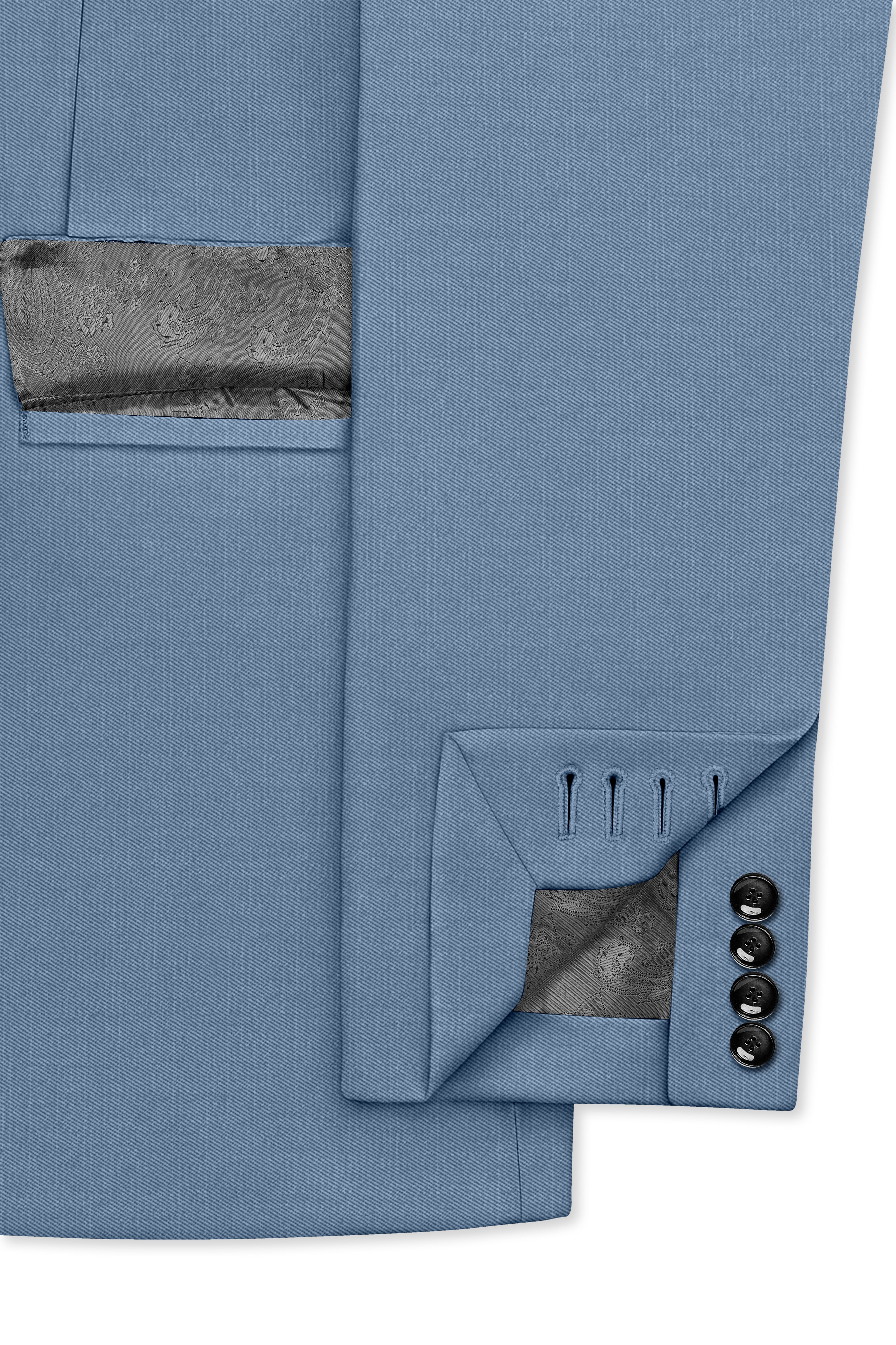Celestor-Lynch Blue Wool Rich Slight Stretch Single Breasted Suit