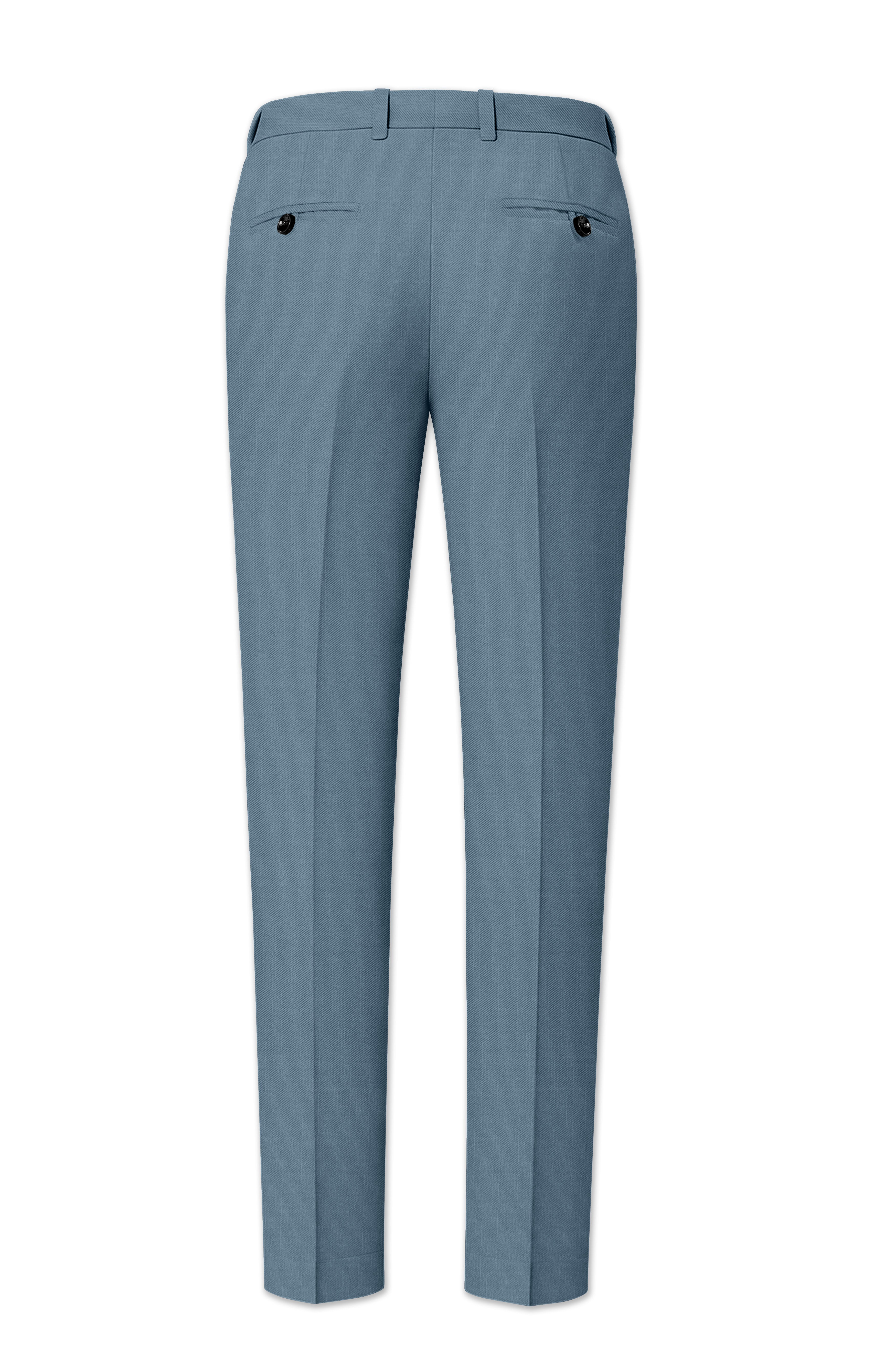 Sapphire-Fiord Blue Wool Rich Slight Stretch Double Breasted Suit