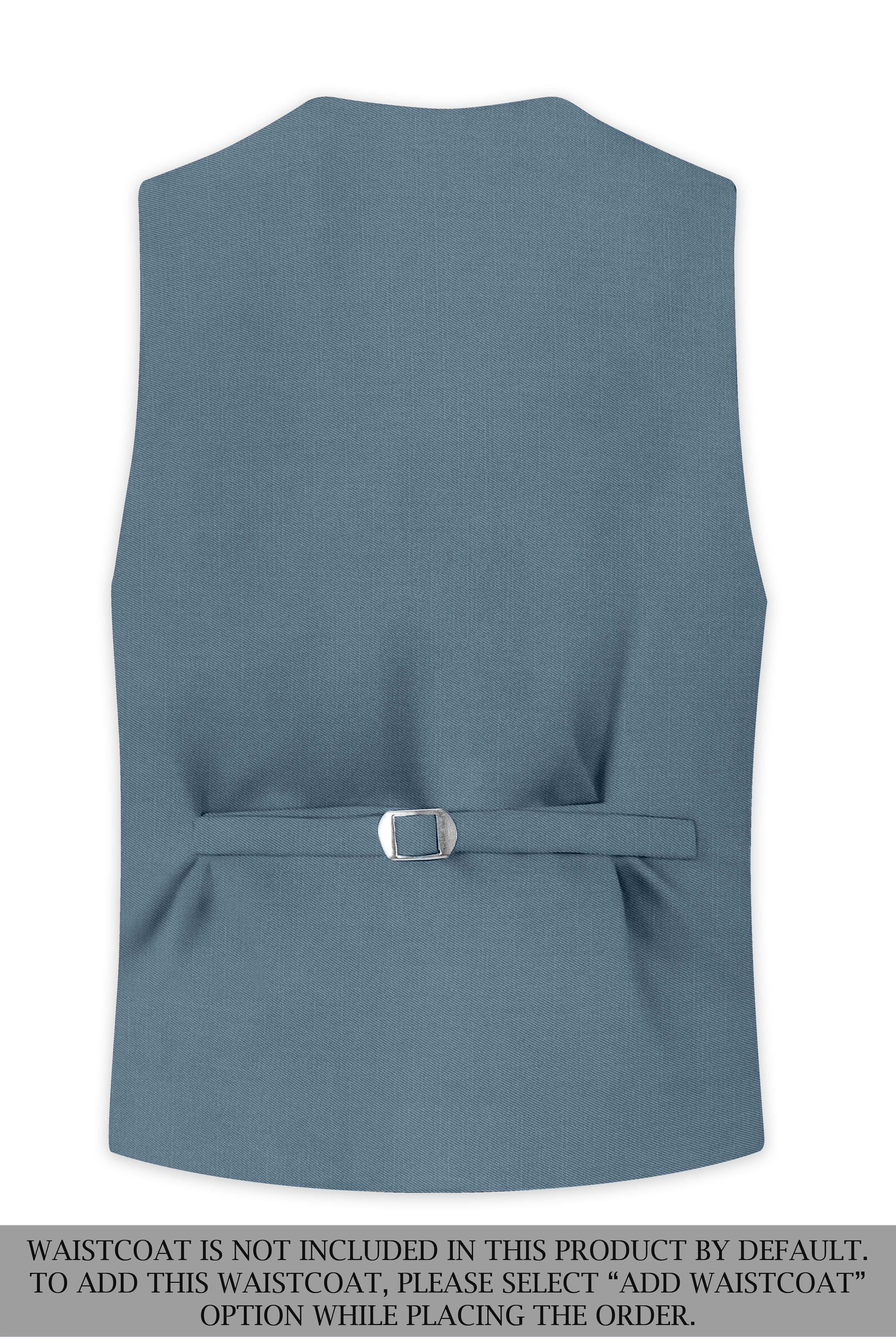 Sapphire-Fiord Blue Wool Rich Slight Stretch Double Breasted Suit