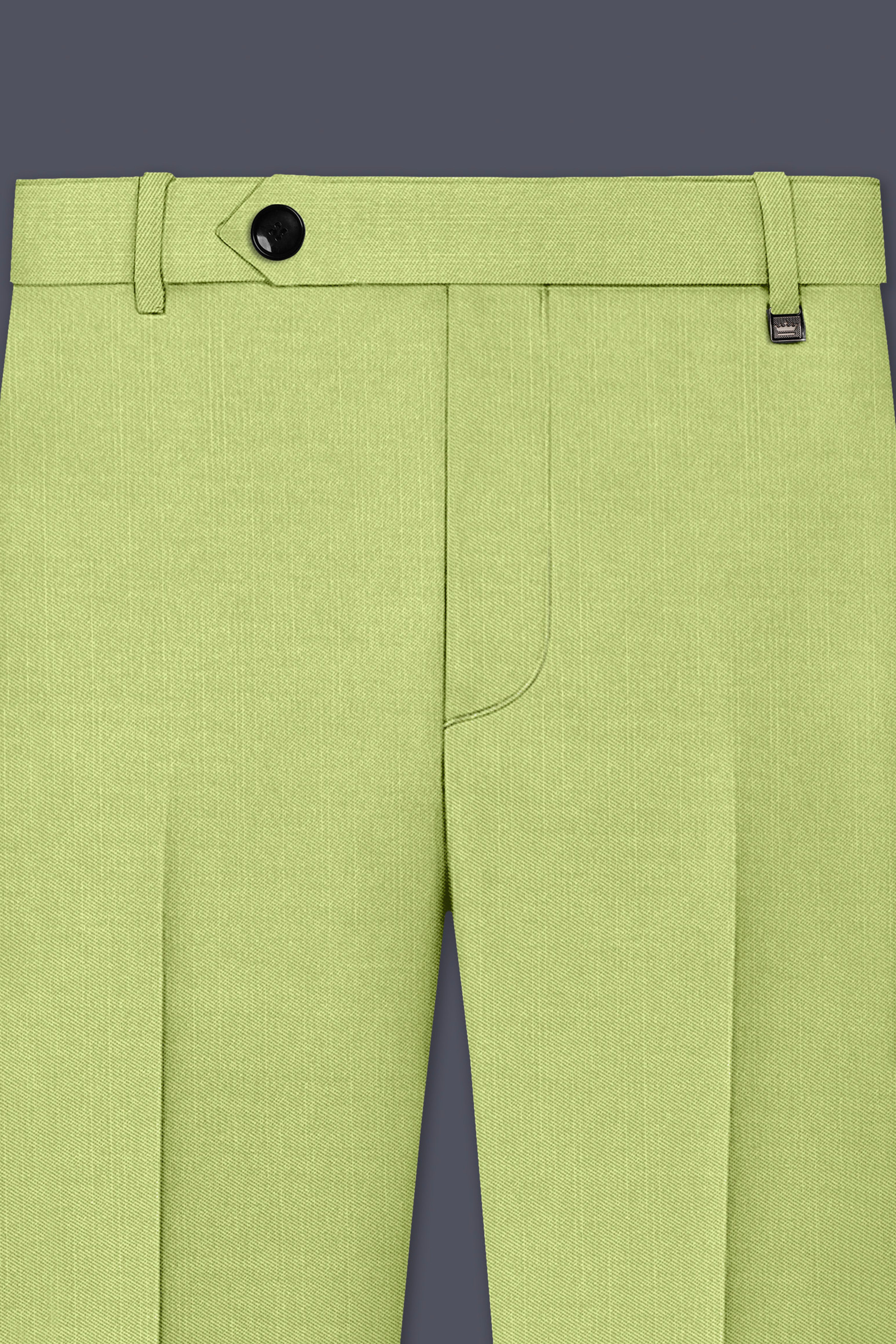 Ochre-Tan Green Wool Rich Slight Stretch Single Breasted Suit