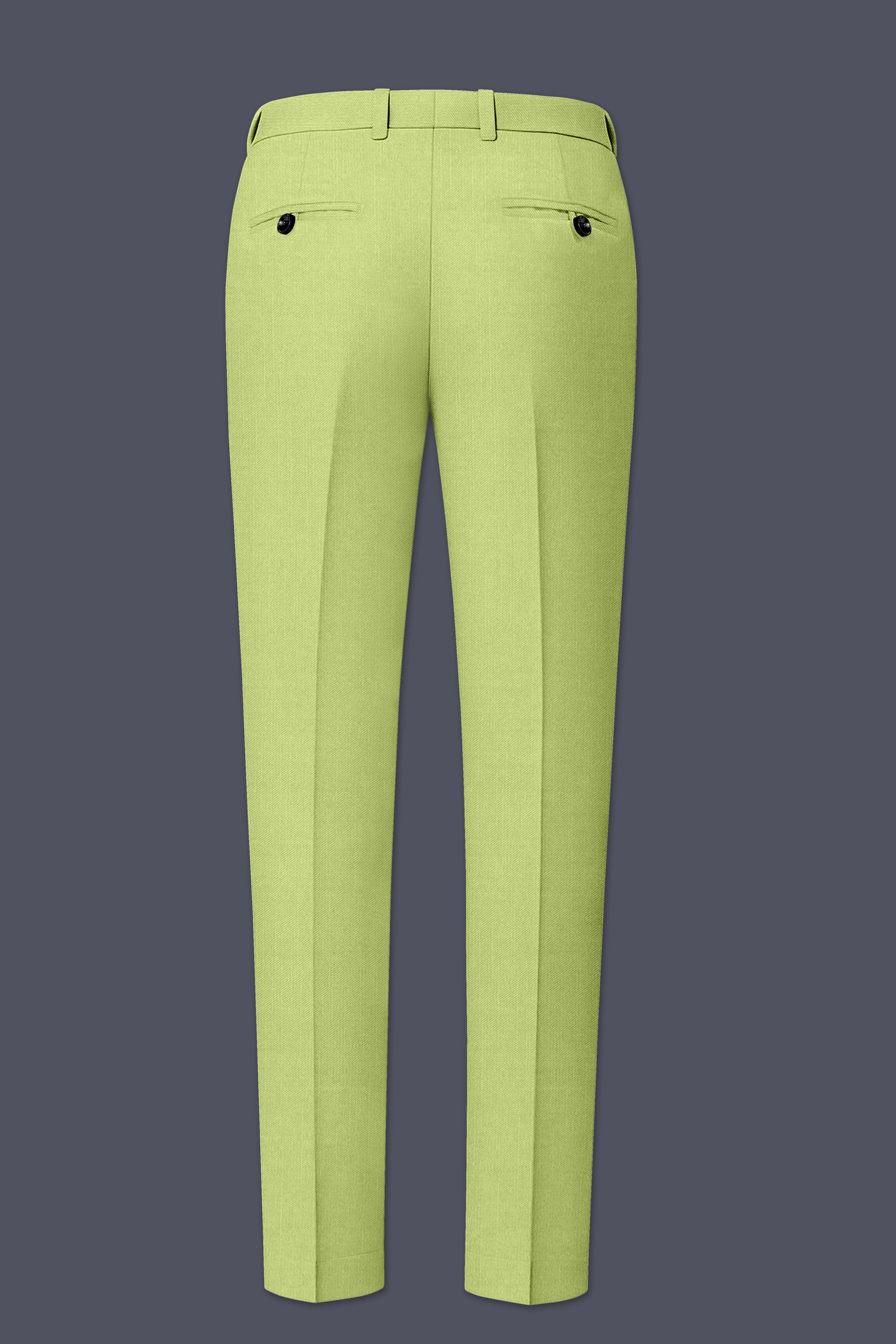 Ochre-Tan Green Wool Rich Slight Stretch Single Breasted Suit