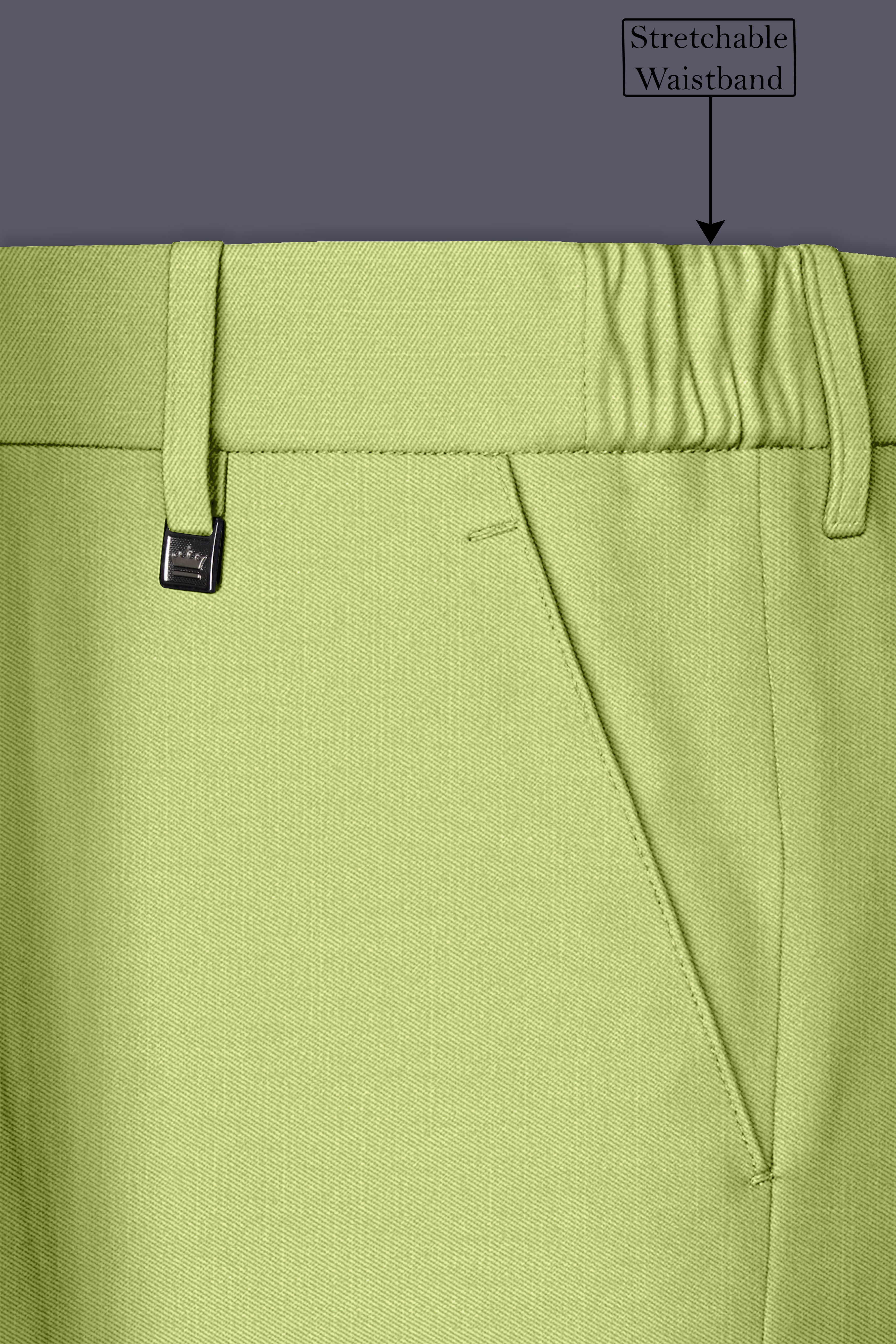 Ochre-Tan Green Wool Rich Slight Stretch Single Breasted Suit