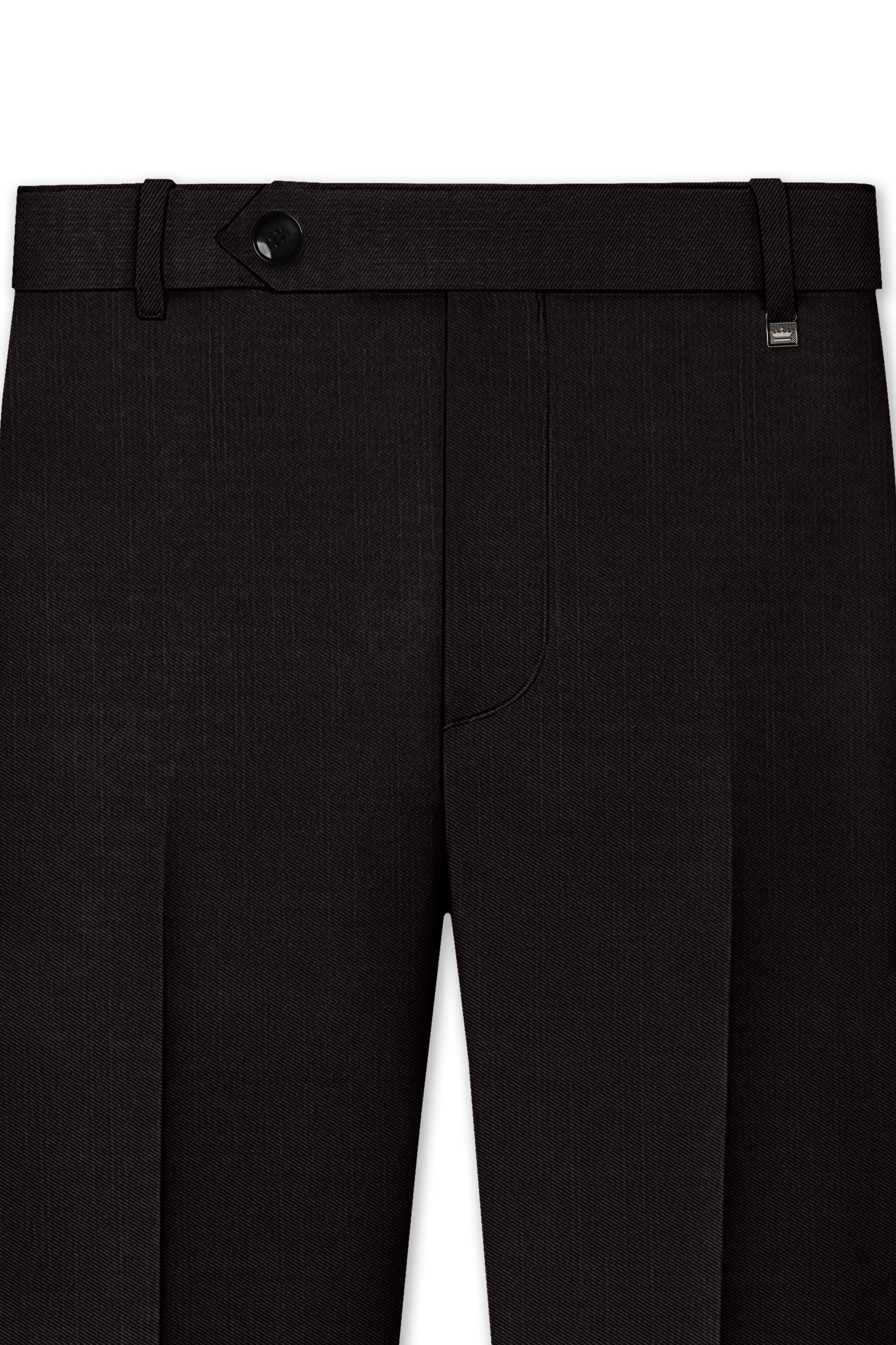 Umbero-Eclipse Brown Wool Rich Slight Stretch Double Breasted Suit