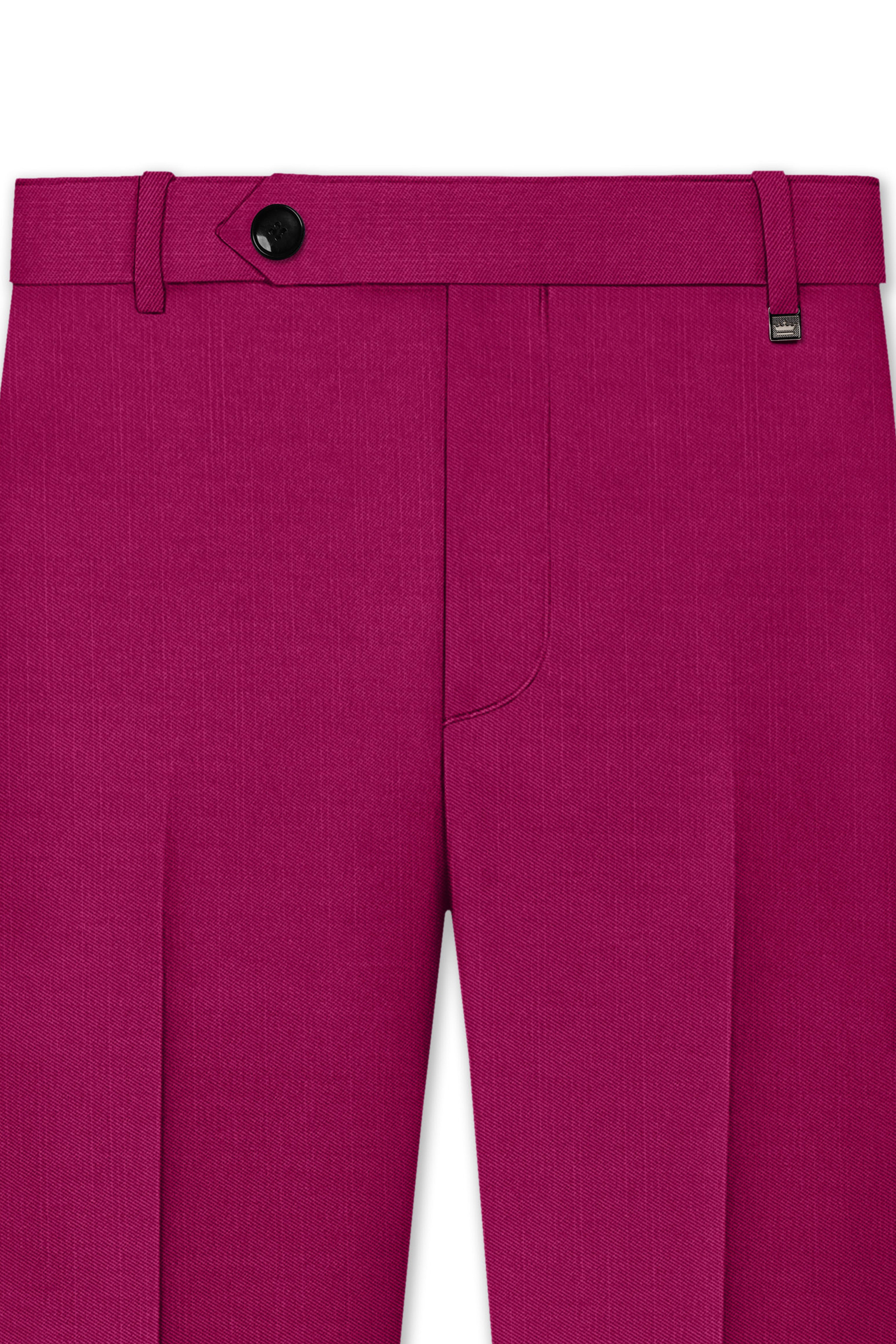 Orchid-Mulberry Pink Wool Rich Slight Stretch Double Breasted Suit