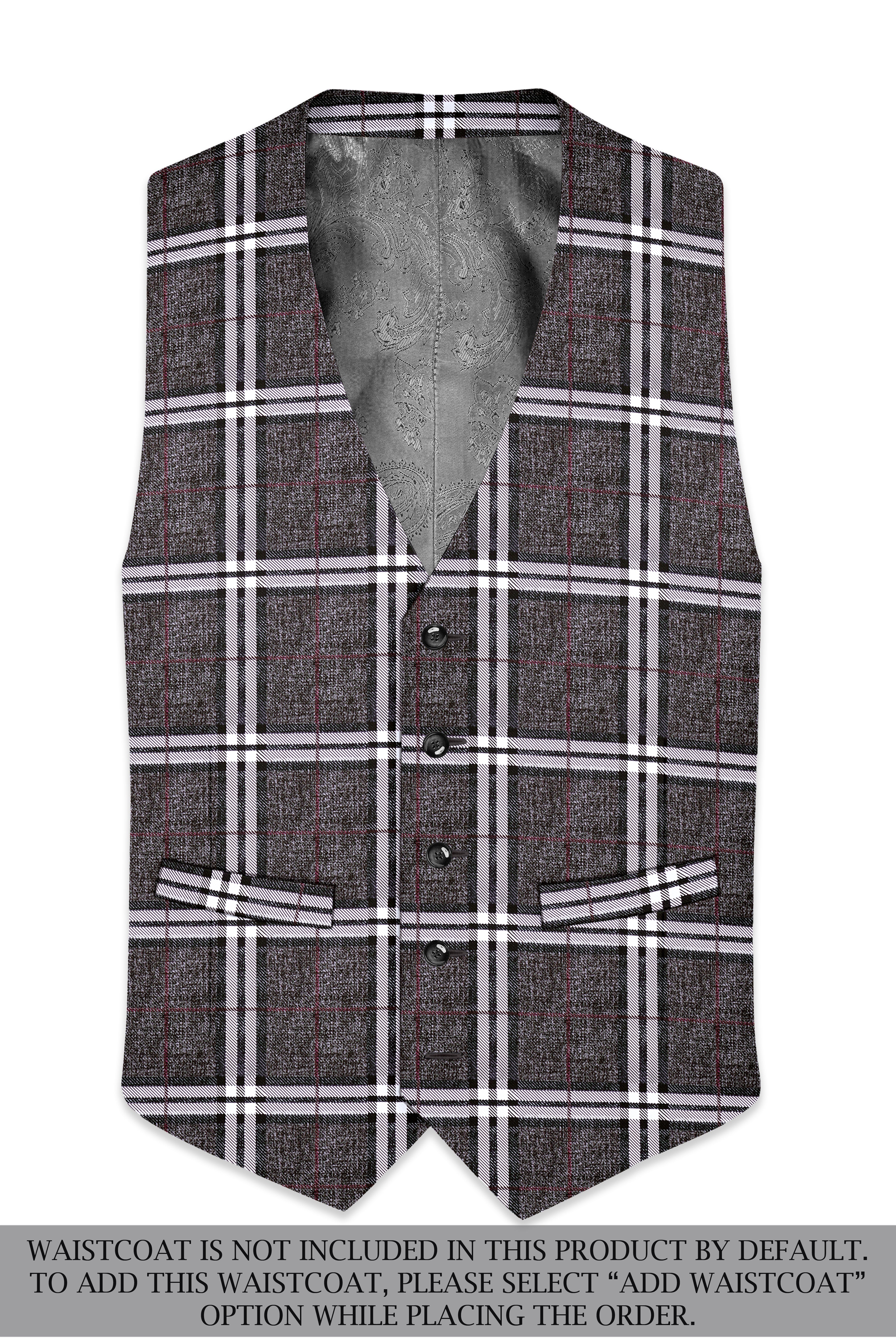 Axiom-Granite Gray Plaid Wool Rich Single Breasted Suit