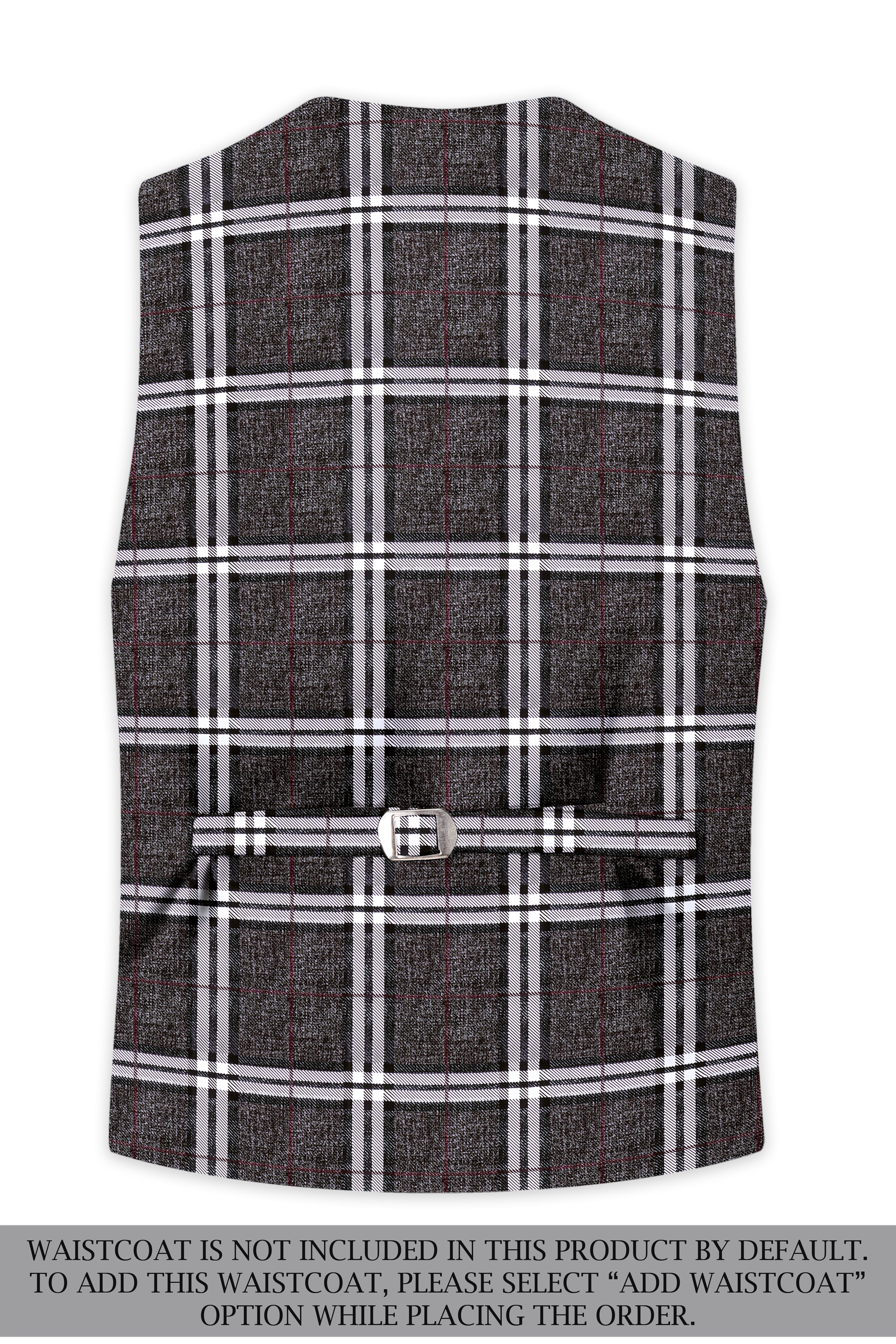 Axiom-Granite Gray Plaid Wool Rich Single Breasted Suit