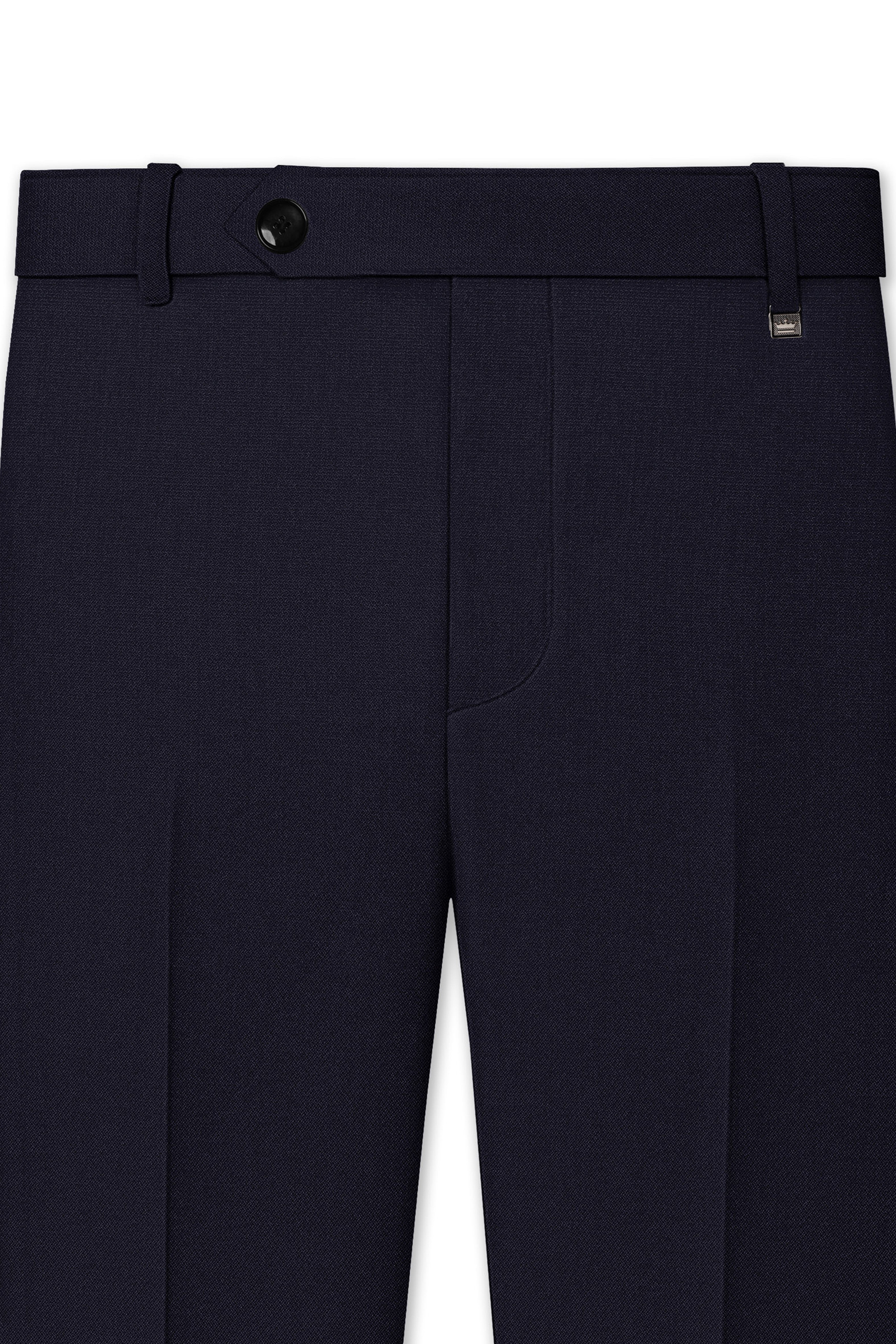 Monarch-Vulcan Blue Diamond Textured Wool Rich Slight Stretch Single Breasted Suit