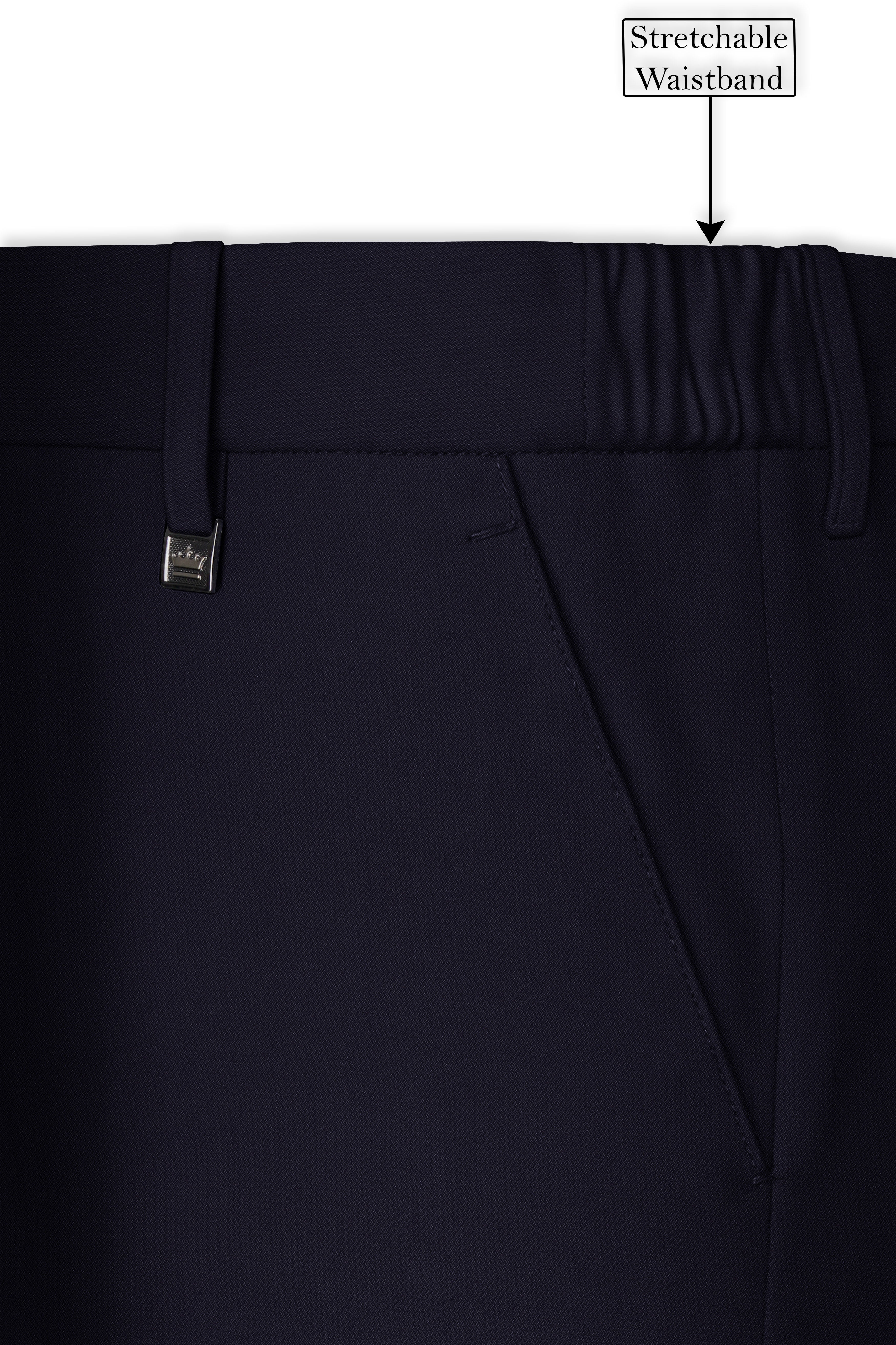 Monarch-Vulcan Blue Diamond Textured Wool Rich Slight Stretch Single Breasted Suit