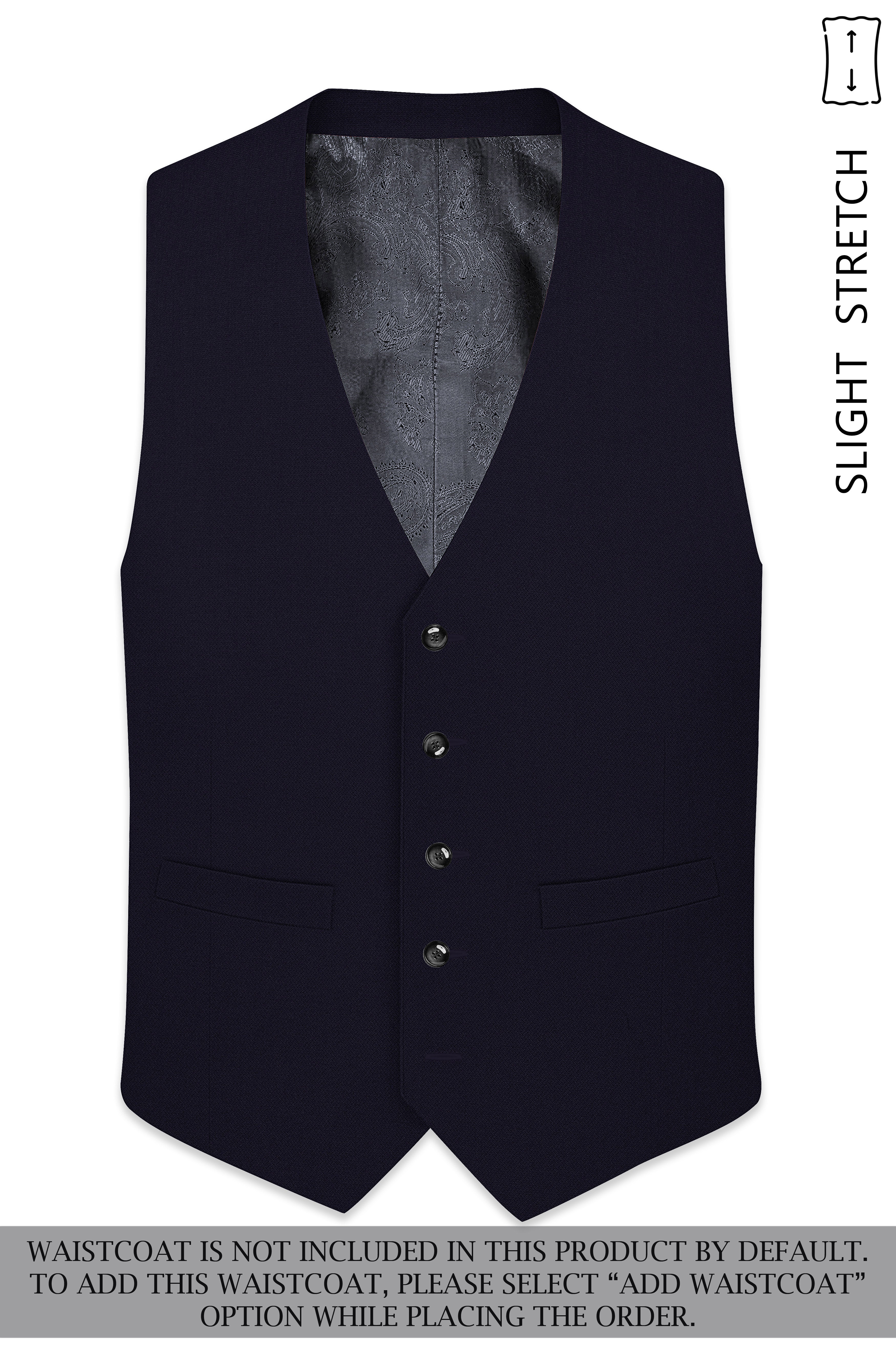 Monarch-Vulcan Blue Diamond Textured Wool Rich Slight Stretch Single Breasted Suit