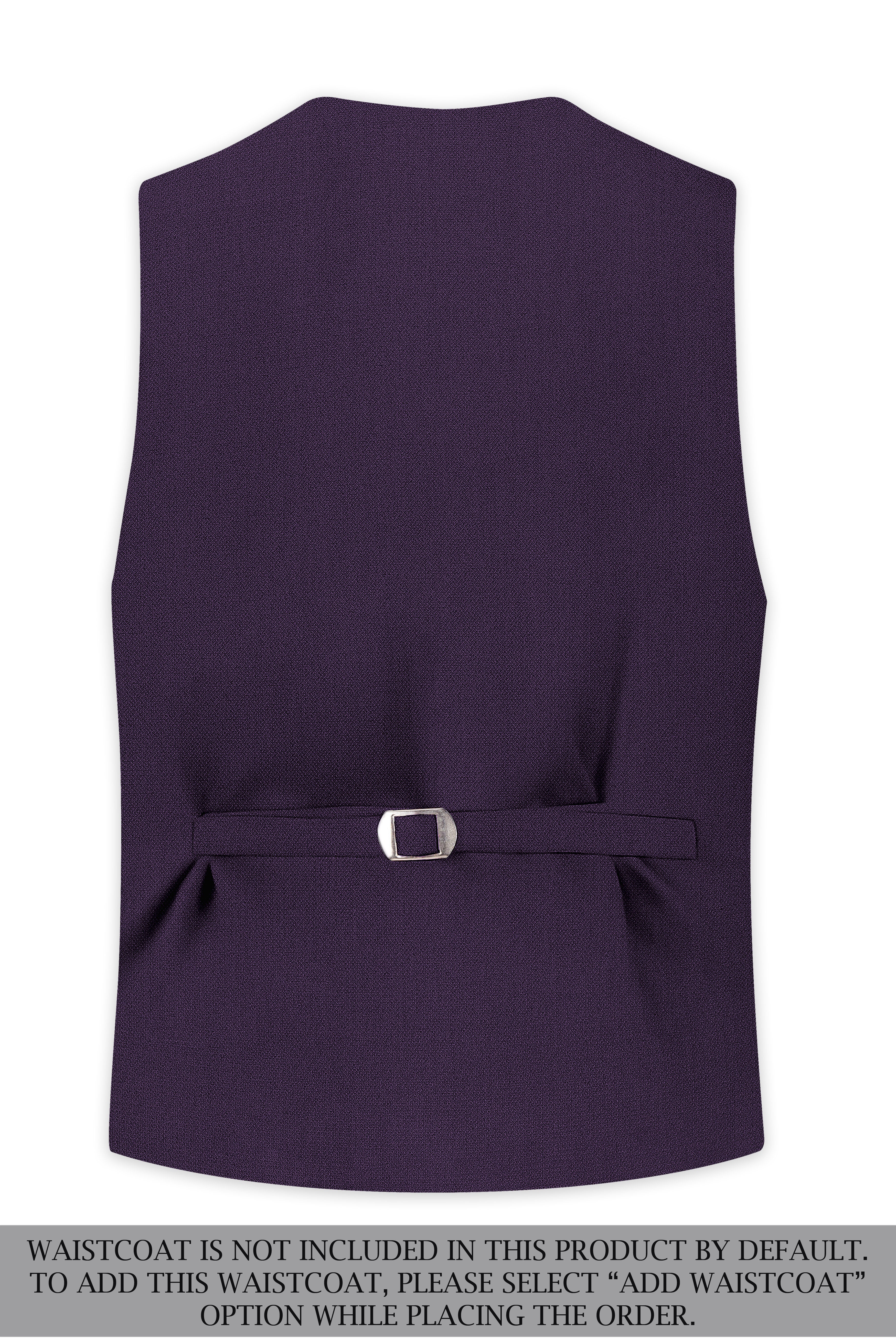 Opulent-Bastille Purple Diamond Textured Wool Rich Slight Stretch Single Breasted Suit