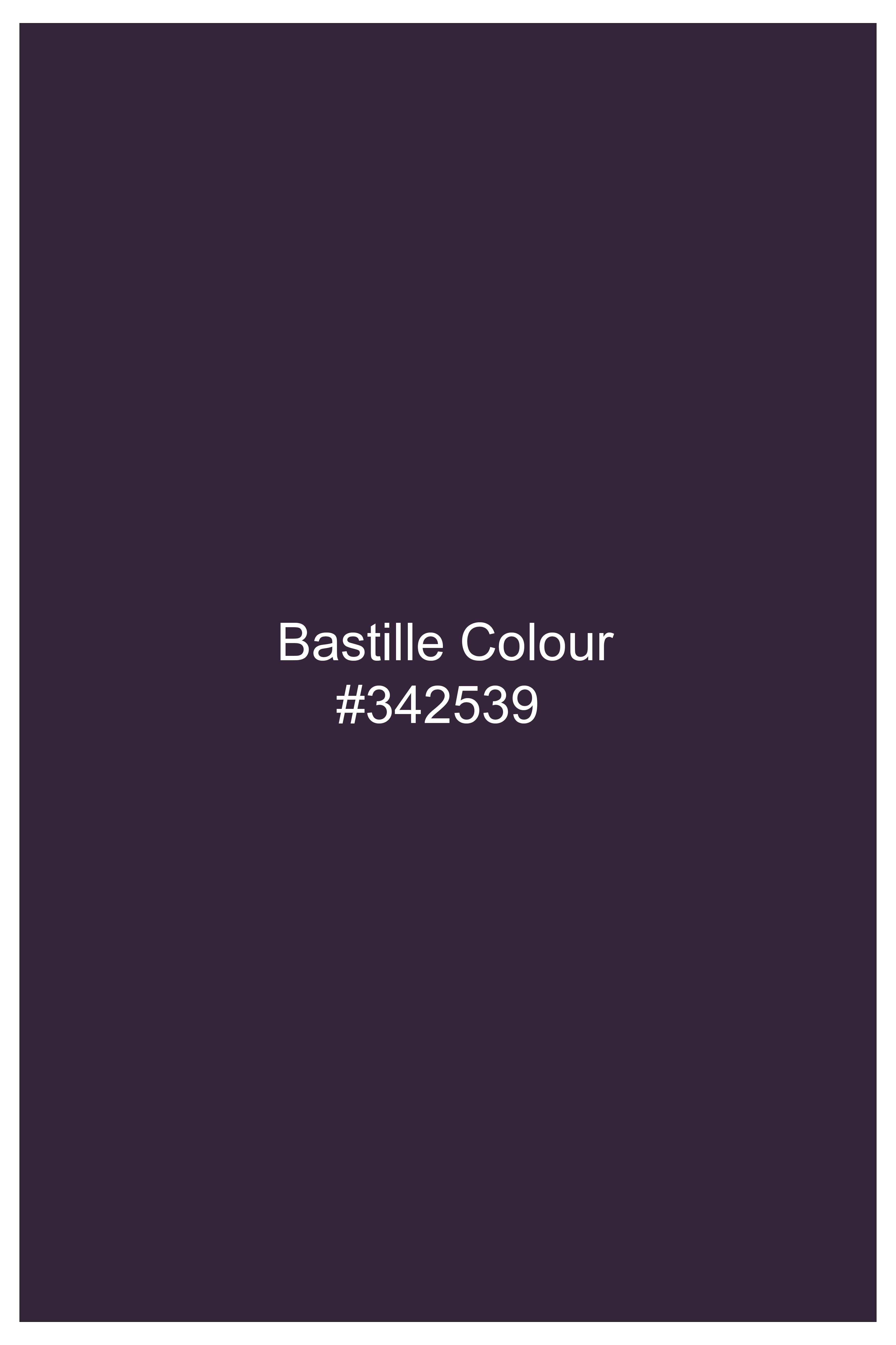 Opulent-Bastille Purple Diamond Textured Wool Rich Slight Stretch Single Breasted Suit