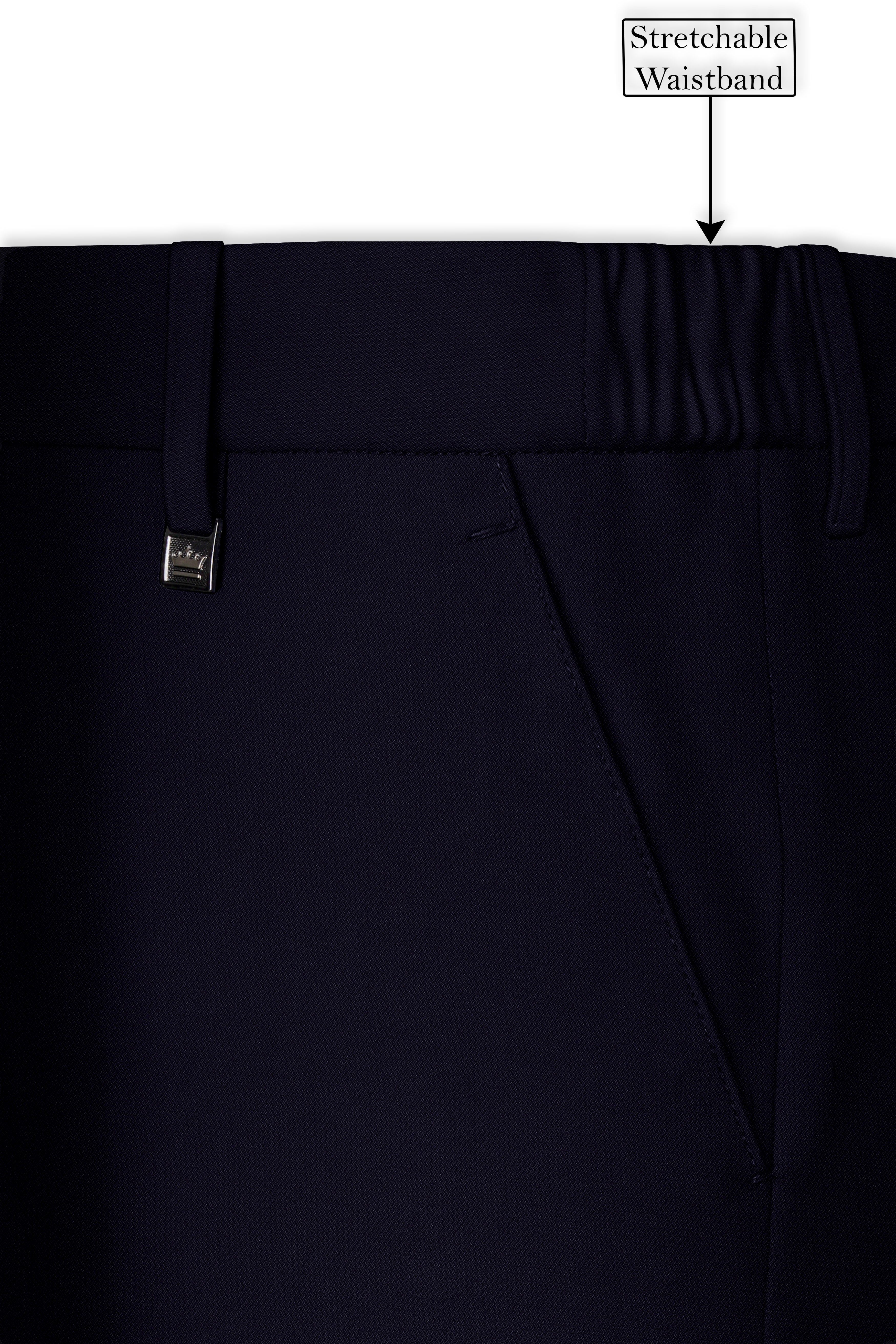 Monarch-Vulcan Blue Diamond Textured Wool Rich Slight Stretch Double Breasted Suit