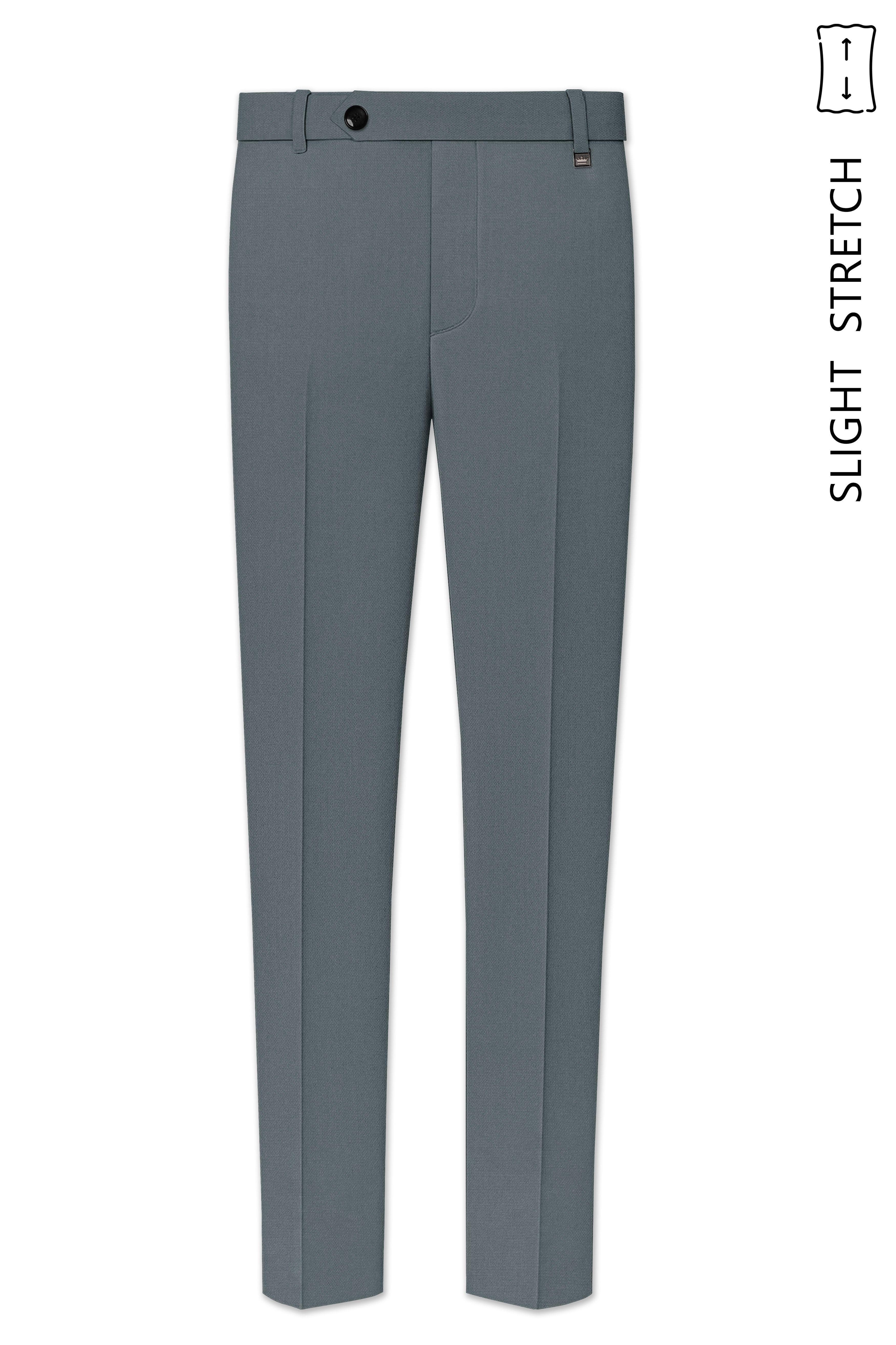 Aurelian-Scarpa Green Diamond Textured Wool Rich Slight Stretch Double Breasted Suit
