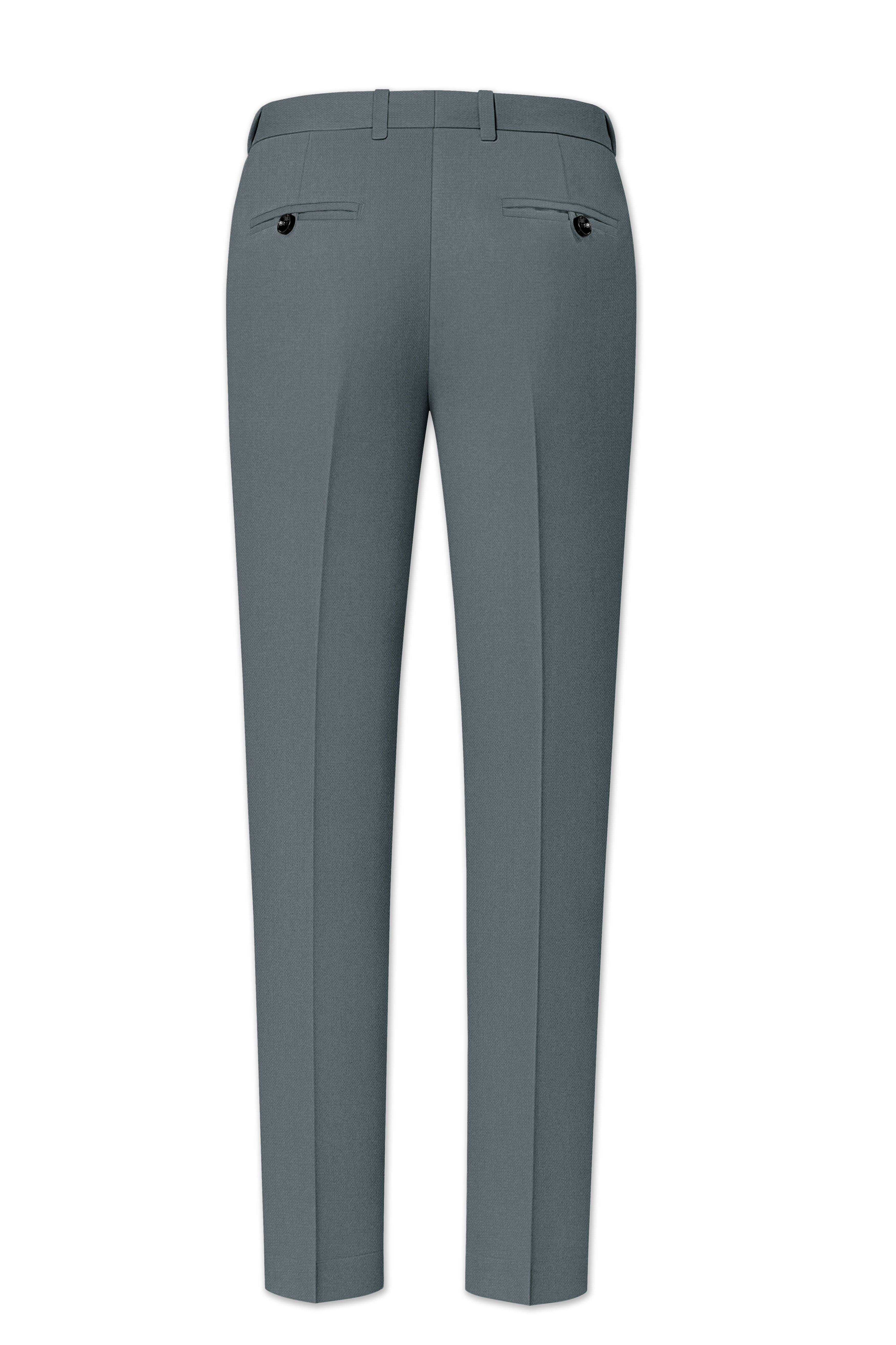 Aurelian-Scarpa Green Diamond Textured Wool Rich Slight Stretch Double Breasted Suit