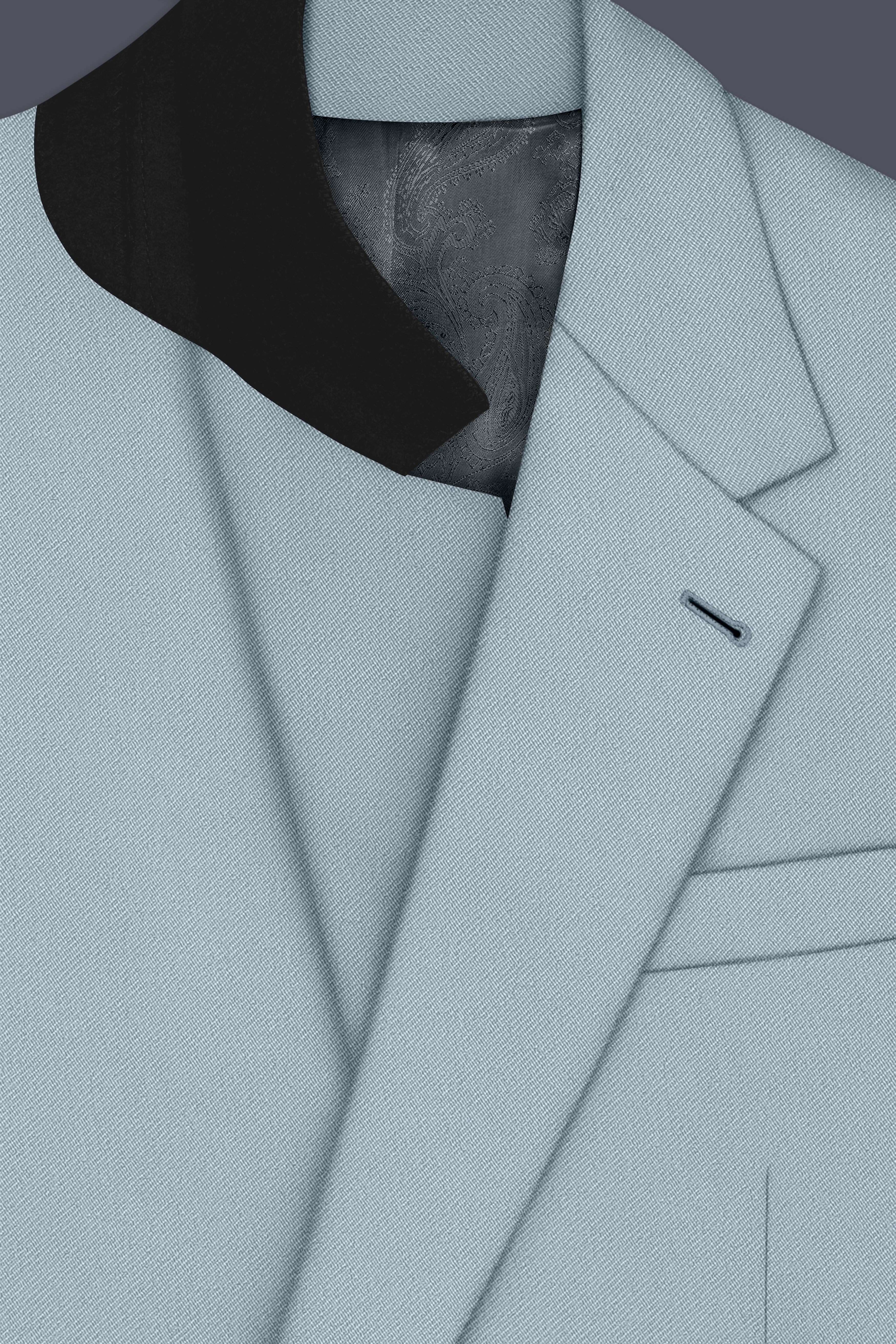 Pewter-Korean Chateau gray 4-Way Stretch Wrinkle-Free Wool Rich Single Breasted Suit