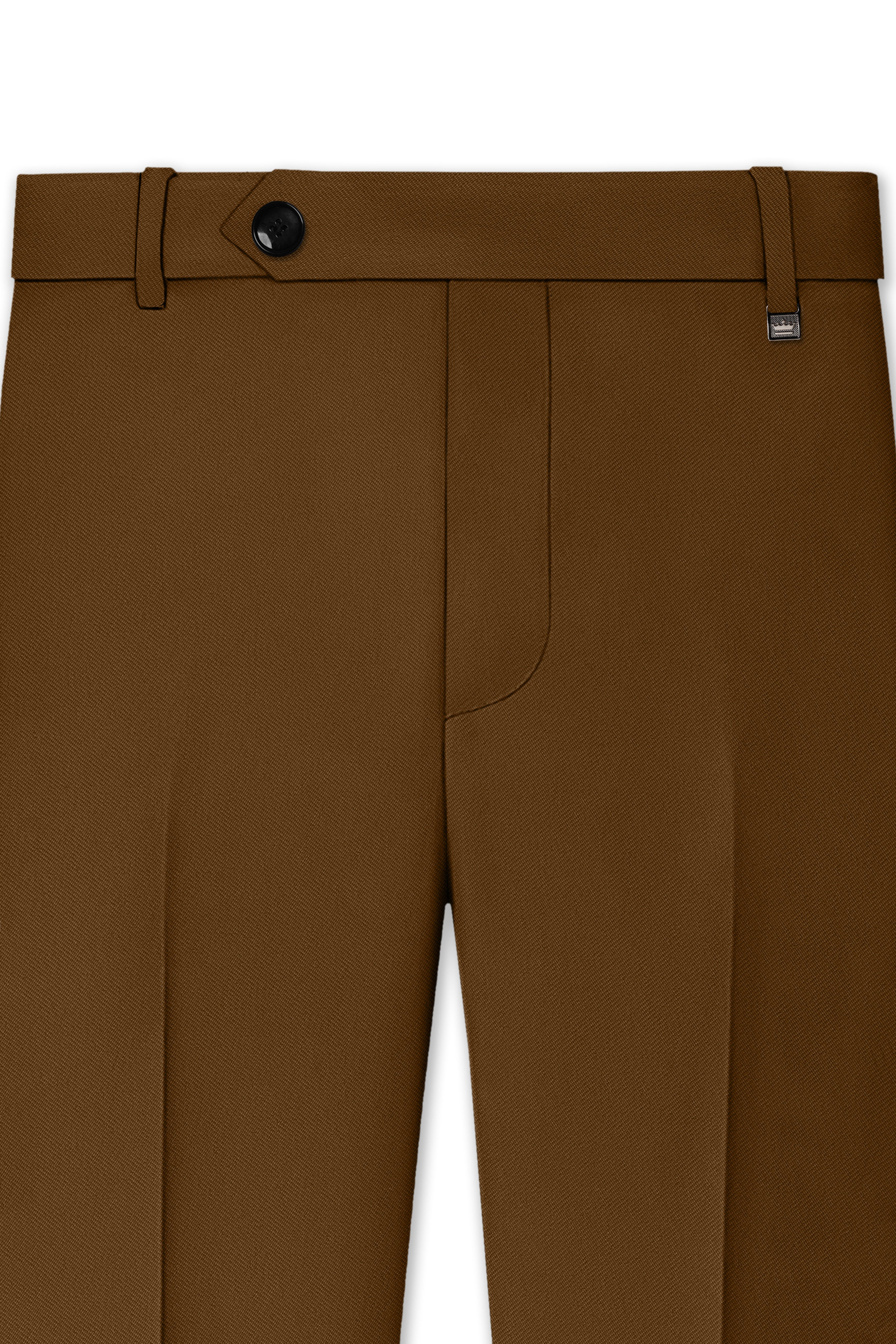 Sienna-Korean Derby Brown 4-Way Stretch Wrinkle-Free Wool Rich Single Breasted Suit
