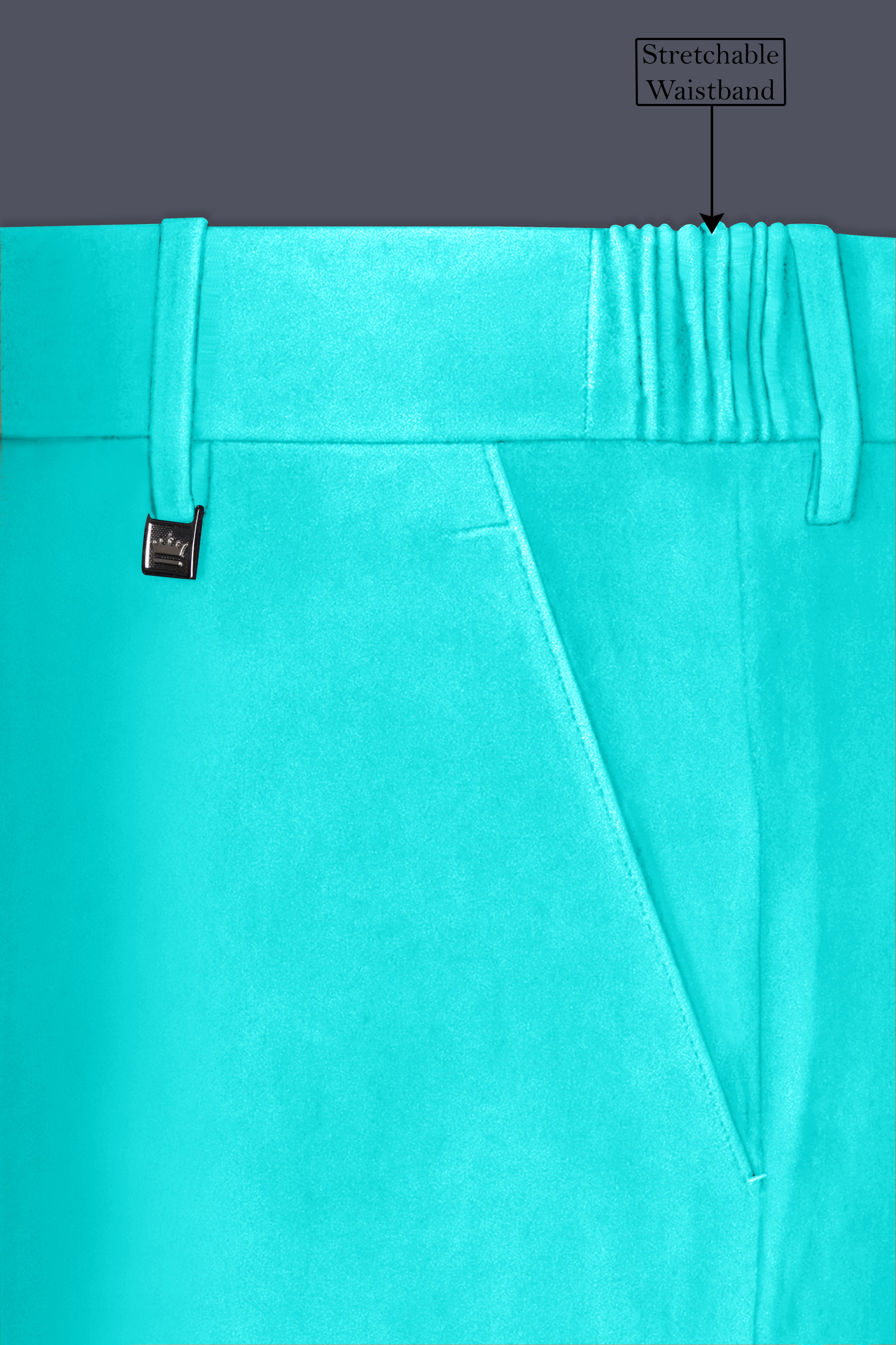 Sovereign-Turquoise Blue Velvet Peak Lapel Tuxedo Suit