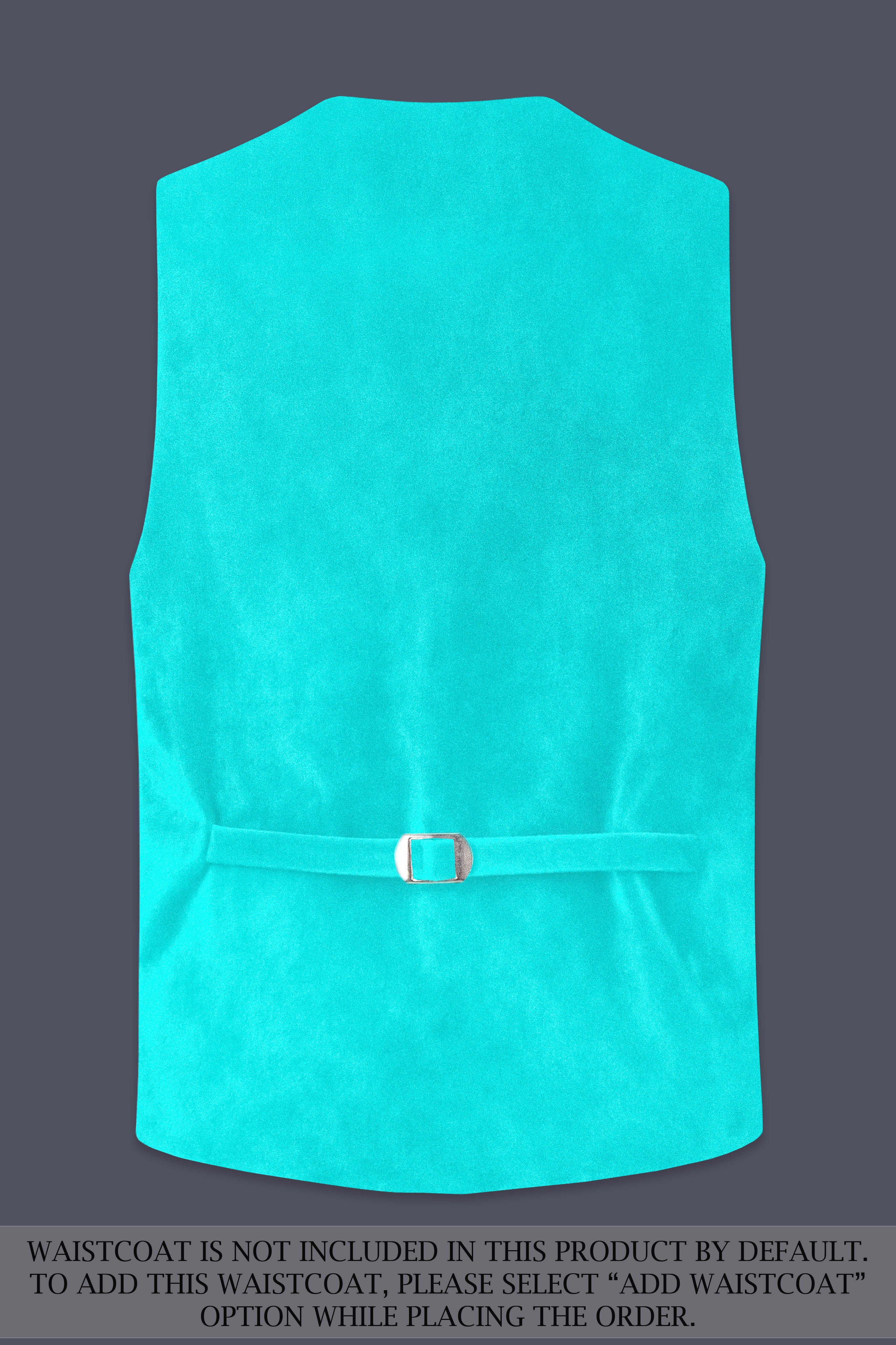 Sovereign-Turquoise Blue Velvet Peak Lapel Tuxedo Suit