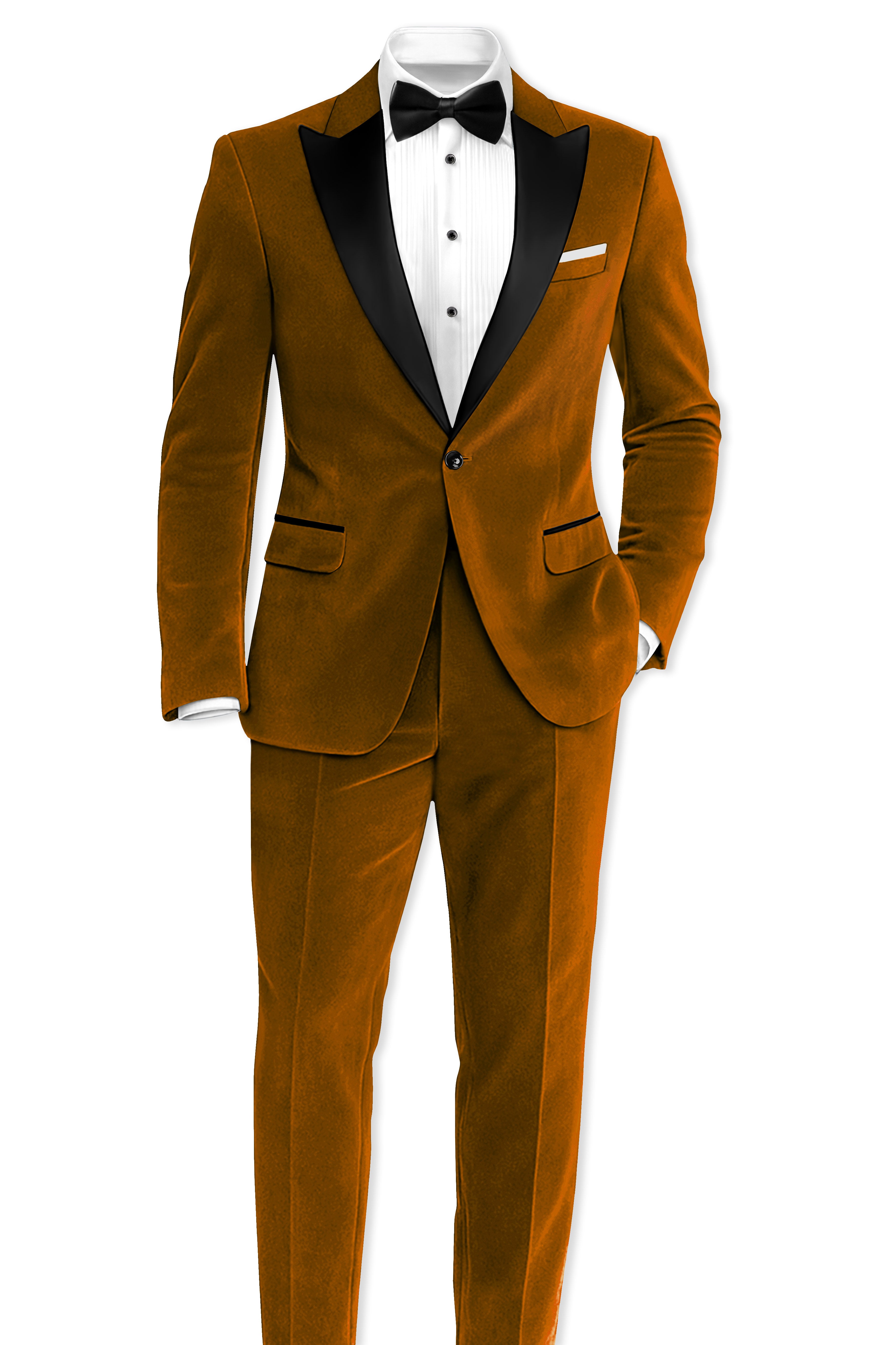 Cavaro-Saddle Brown Velvet Peak Lapel Tuxedo Suit ST5460-BKPL-36, ST5460-BKPL-38, ST5460-BKPL-40, ST5460-BKPL-42, ST5460-BKPL-44, ST5460-BKPL-46, ST5460-BKPL-48, ST5460-BKPL-50, ST5460-BKPL-52, ST5460-BKPL-54, ST5460-BKPL-56, ST5460-BKPL-58, ST5460-BKPL-60
