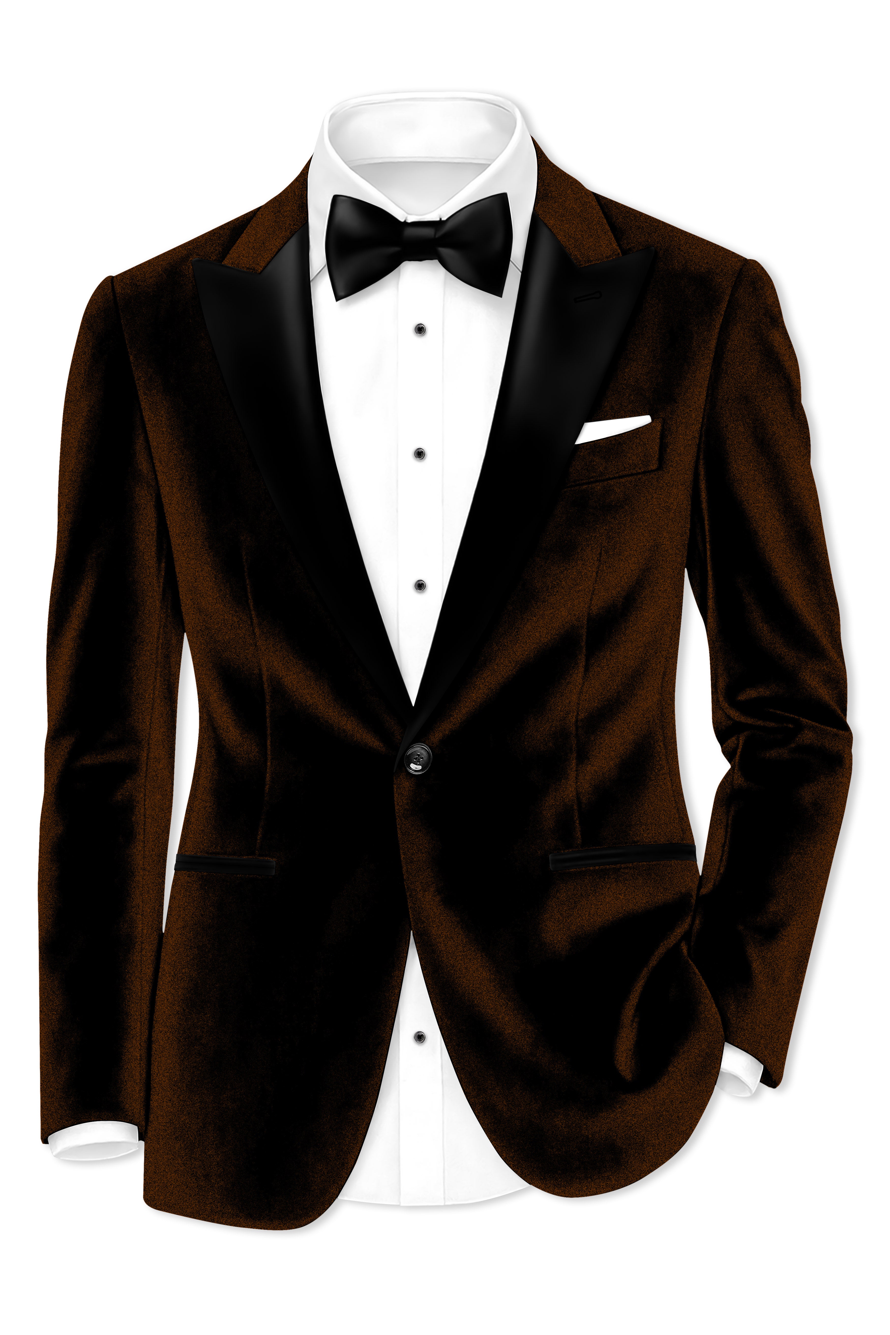 Torvex-Creole Brown Velvet Peak Lapel Tuxedo Suit ST5461-BKPL-36, ST5461-BKPL-38, ST5461-BKPL-40, ST5461-BKPL-42, ST5461-BKPL-44, ST5461-BKPL-46, ST5461-BKPL-48, ST5461-BKPL-50, ST5461-BKPL-52, ST5461-BKPL-54, ST5461-BKPL-56, ST5461-BKPL-58, ST5461-BKPL-60
