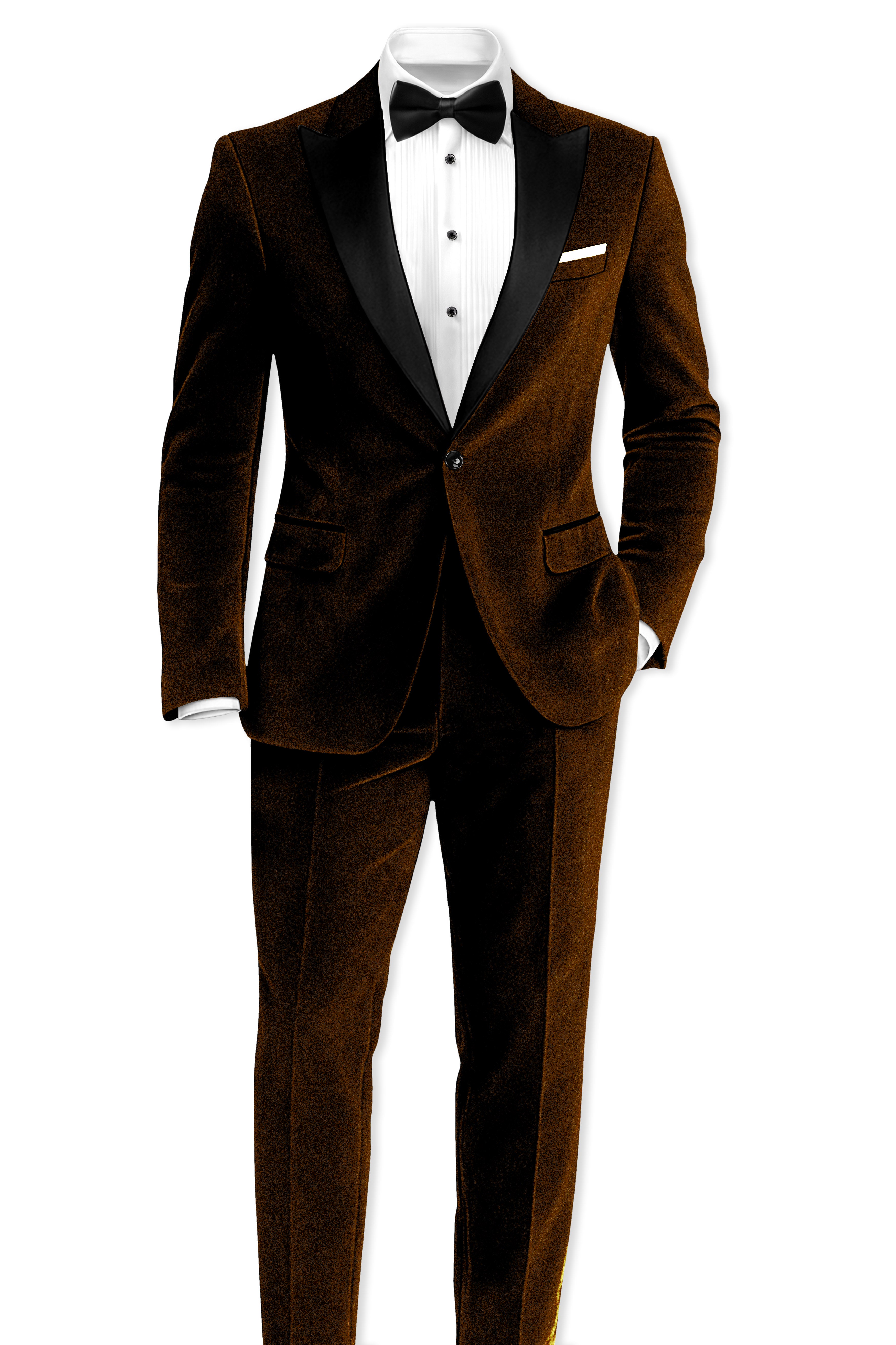 Torvex-Creole Brown Velvet Peak Lapel Tuxedo Suit ST5461-BKPL-36, ST5461-BKPL-38, ST5461-BKPL-40, ST5461-BKPL-42, ST5461-BKPL-44, ST5461-BKPL-46, ST5461-BKPL-48, ST5461-BKPL-50, ST5461-BKPL-52, ST5461-BKPL-54, ST5461-BKPL-56, ST5461-BKPL-58, ST5461-BKPL-60
