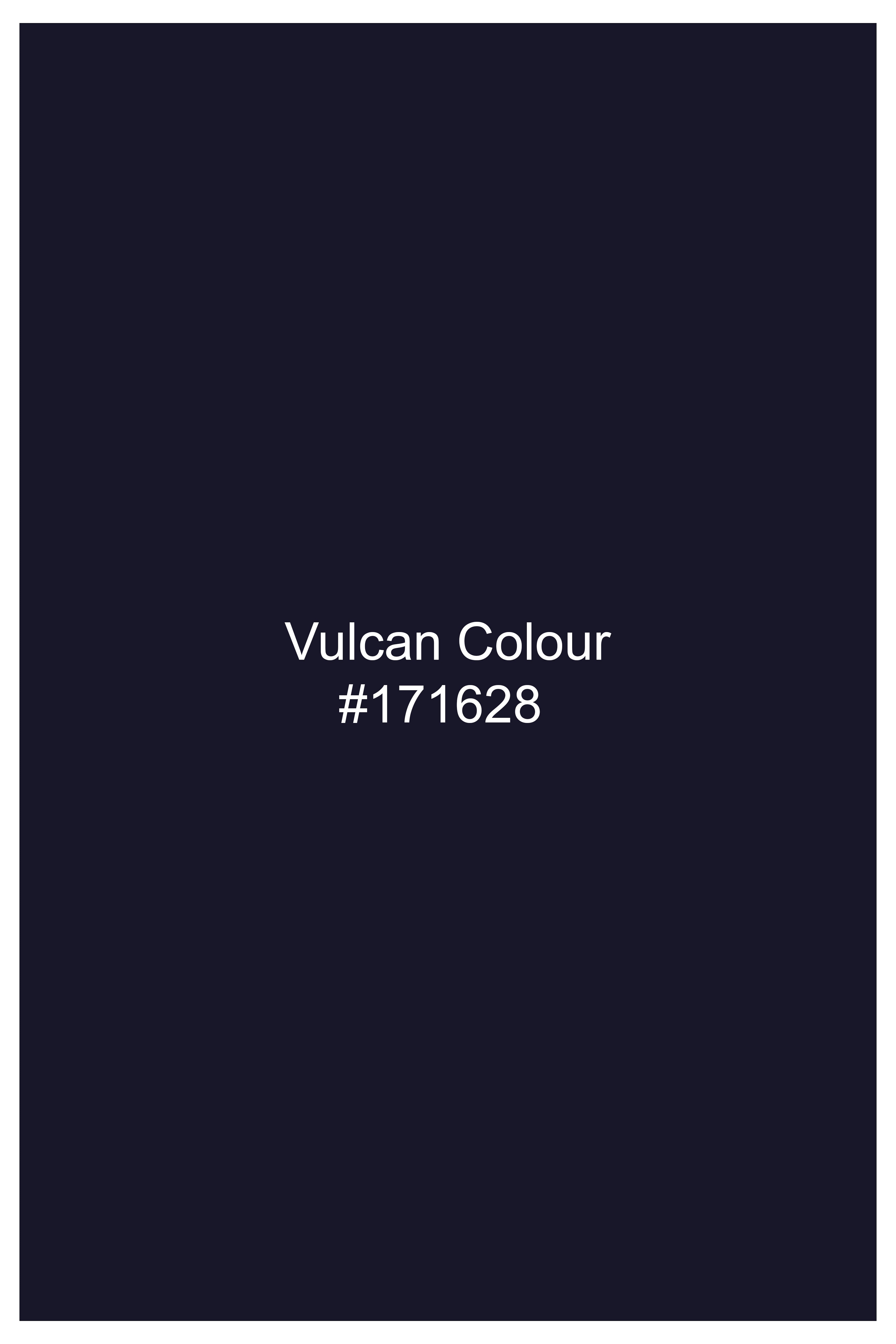 Torvian-Vulcan Purple Velvet Peak Lapel Tuxedo Suit