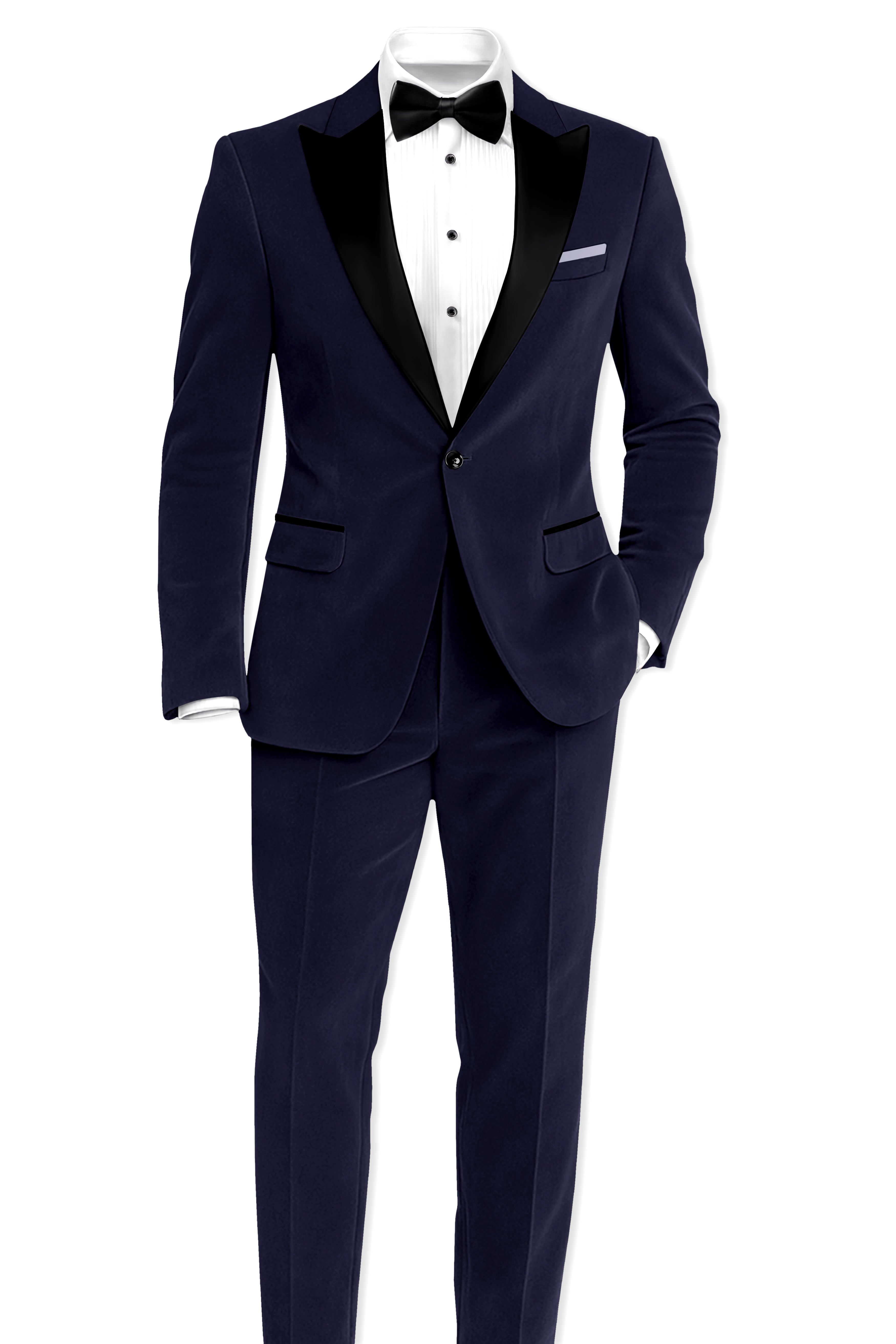 Torvian-Vulcan Purple Velvet Peak Lapel Tuxedo Suit