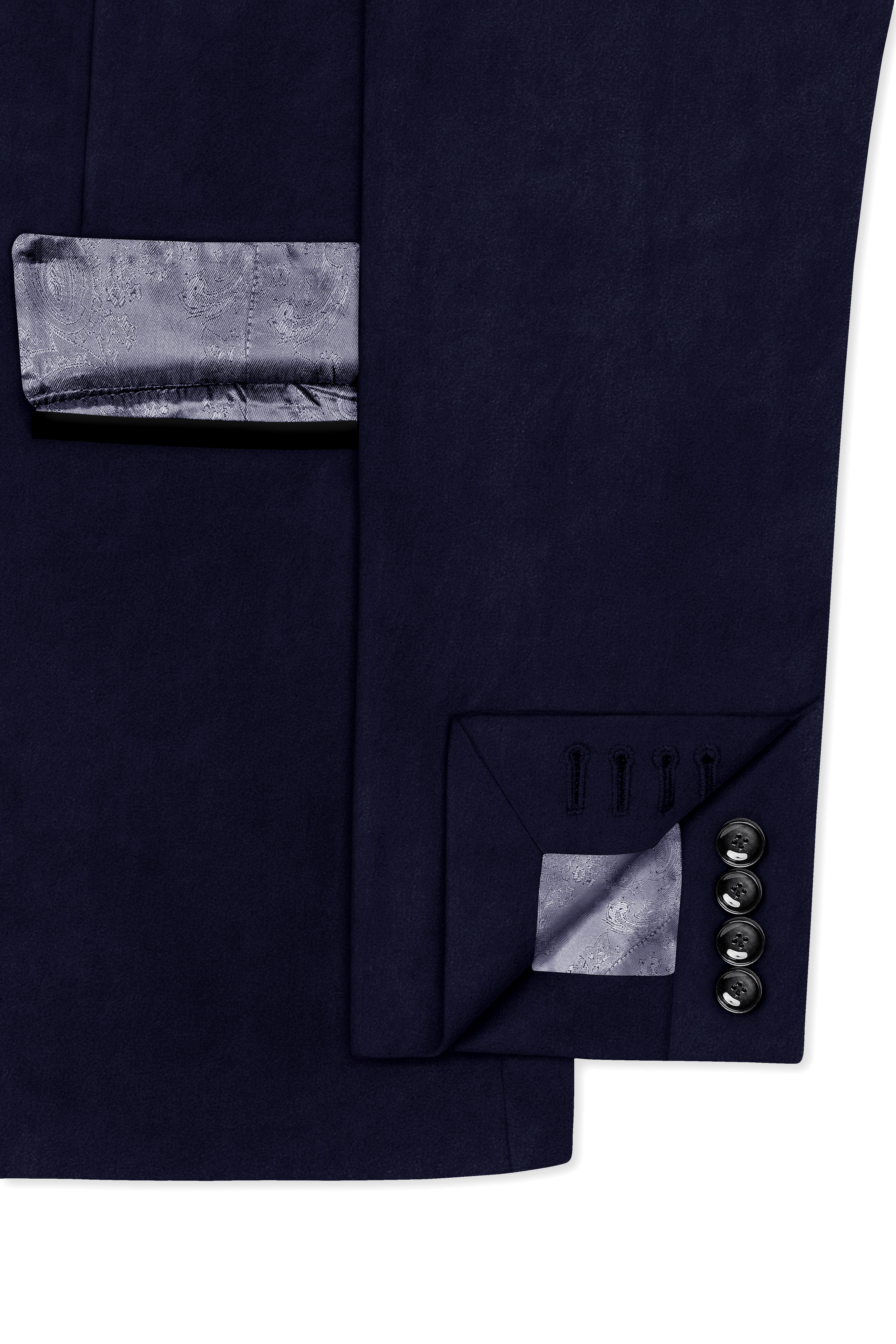 Torvian-Vulcan Purple Velvet Peak Lapel Tuxedo Suit