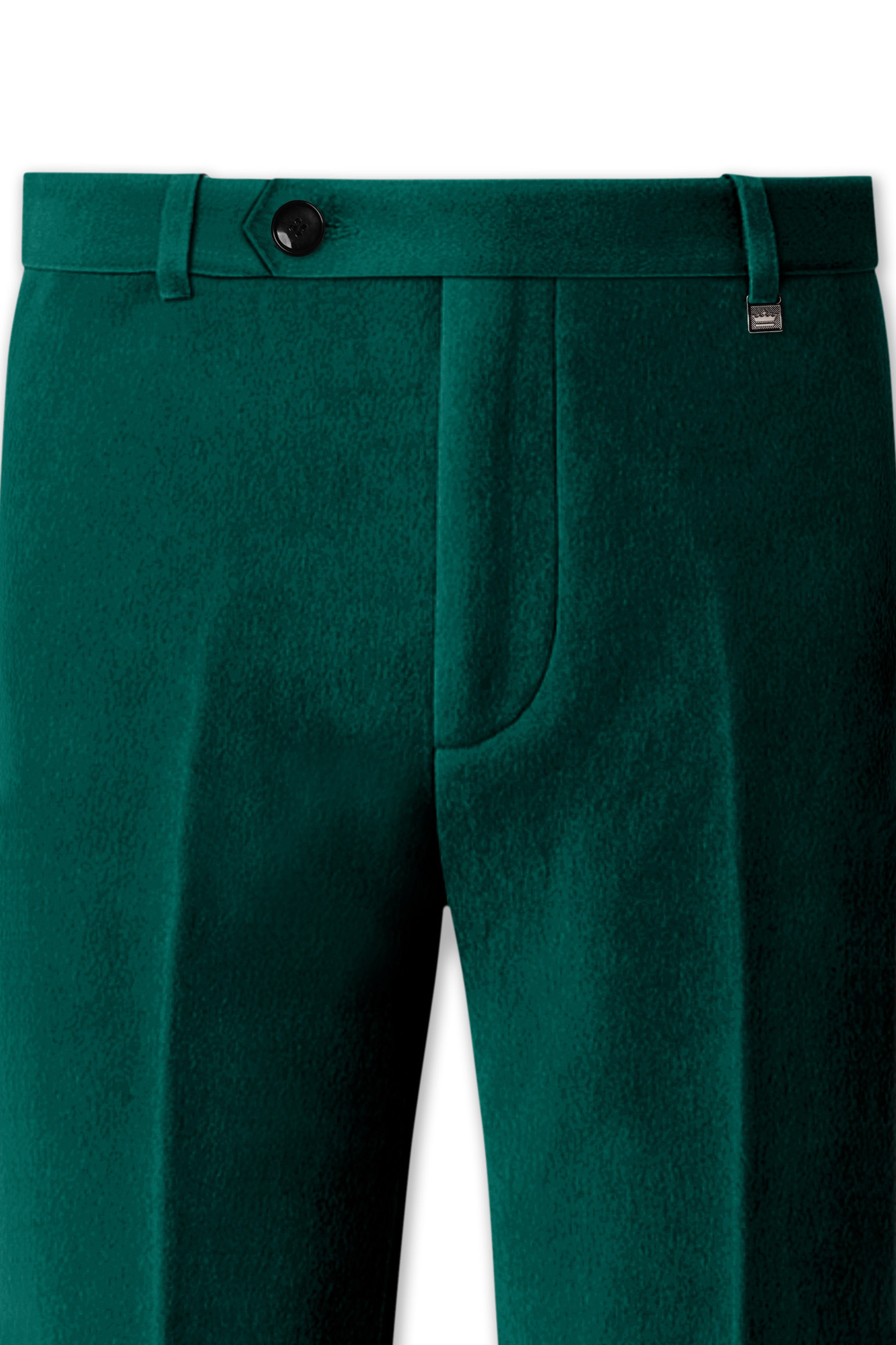 Lagoon-Teal Green Velvet Peak Lapel Tuxedo Suit