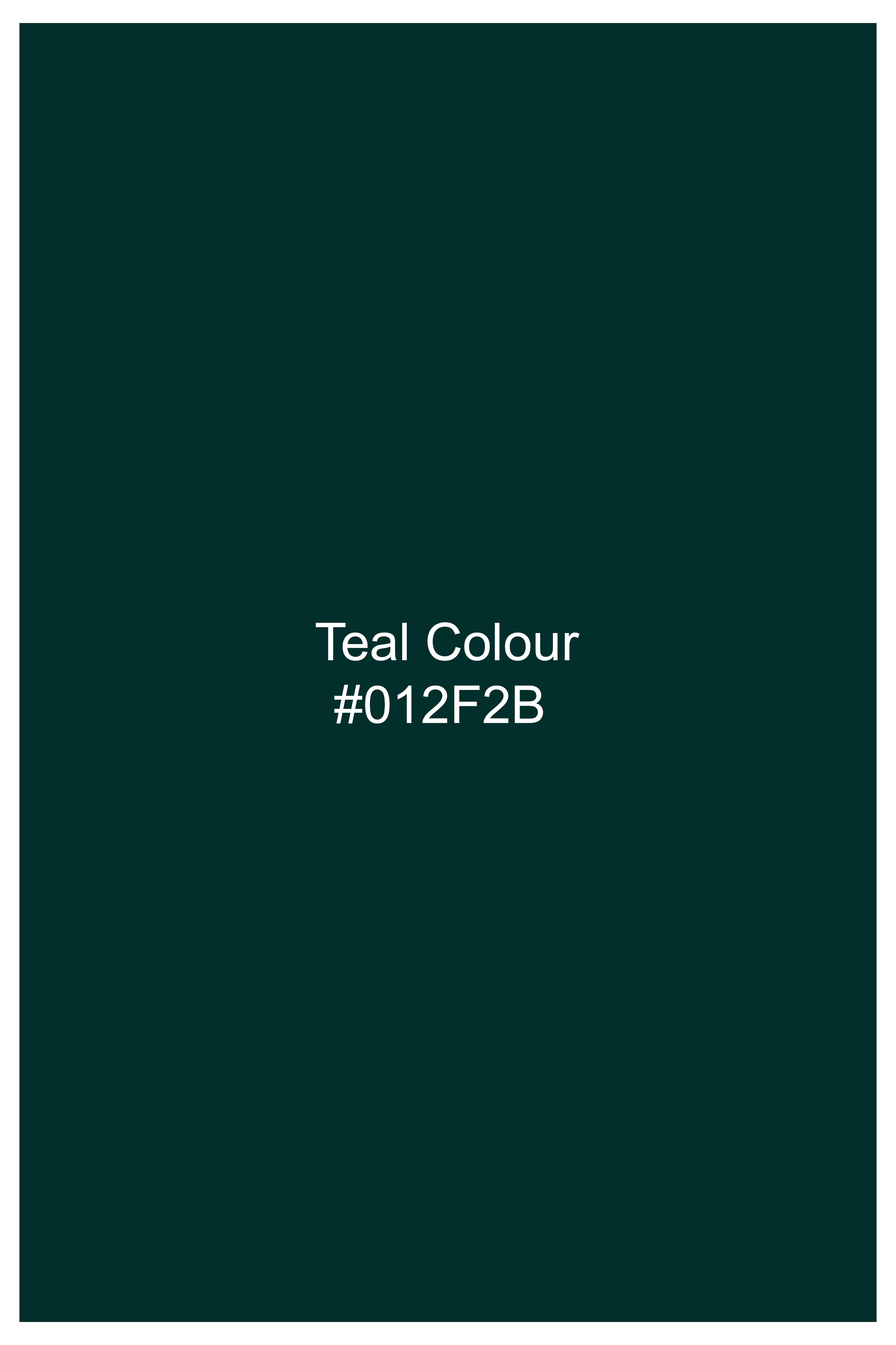 Lagoon-Teal Green Velvet Peak Lapel Tuxedo Suit