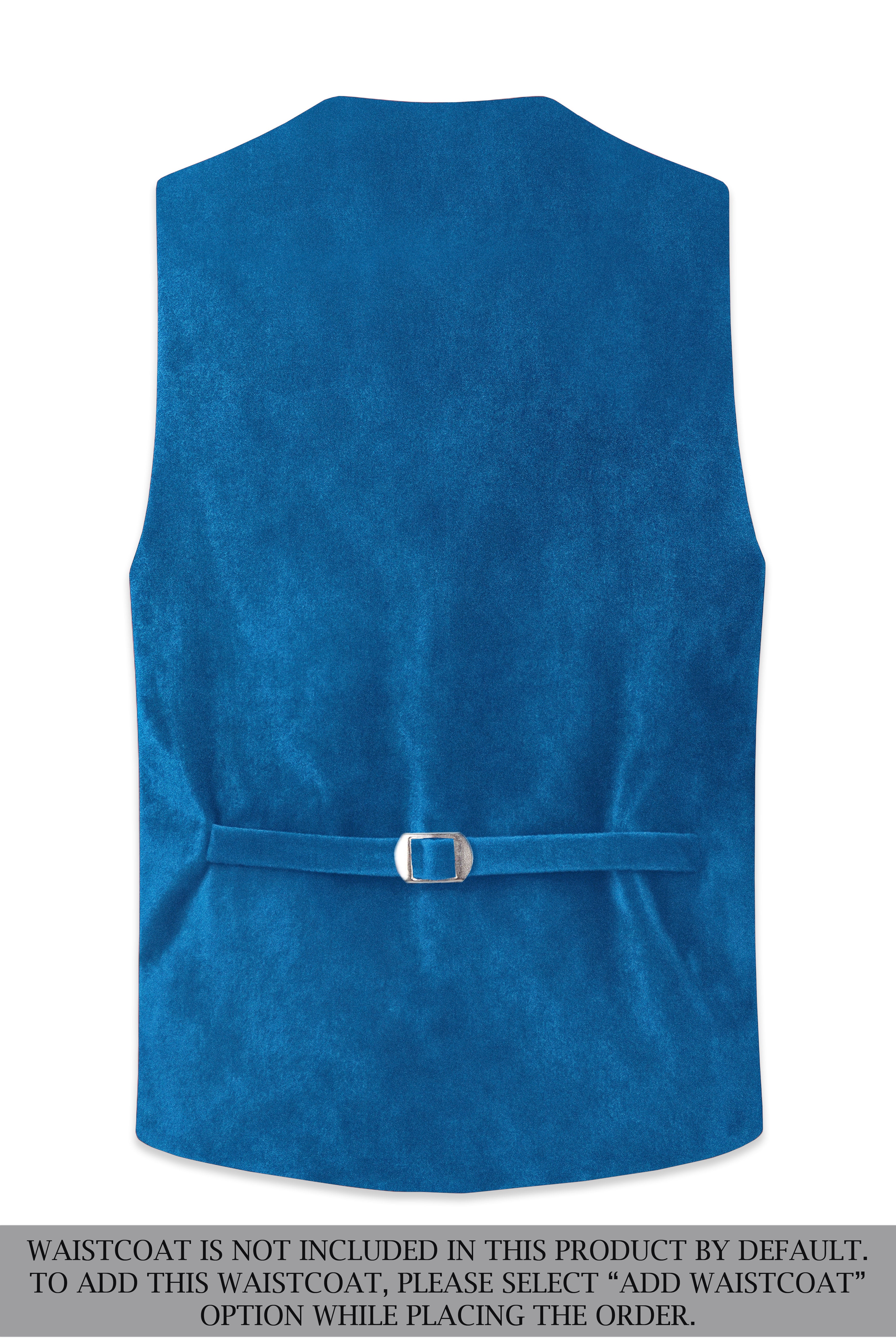 Orvian-Venice Blue Velvet Peak Lapel Tuxedo Suit